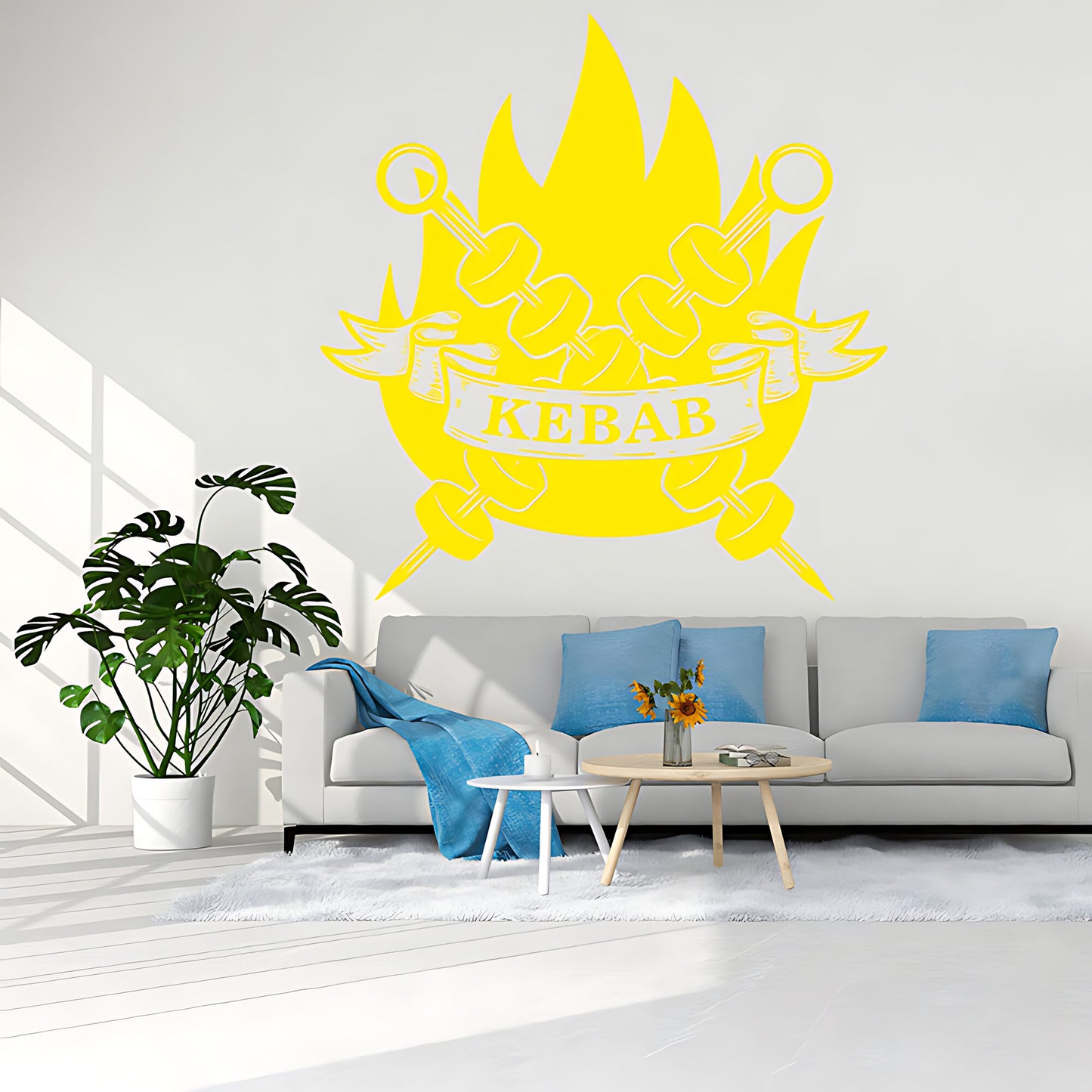 Kebab Wall Sticker - Fun Decor for Restaurant, Cafe & Takeaway
