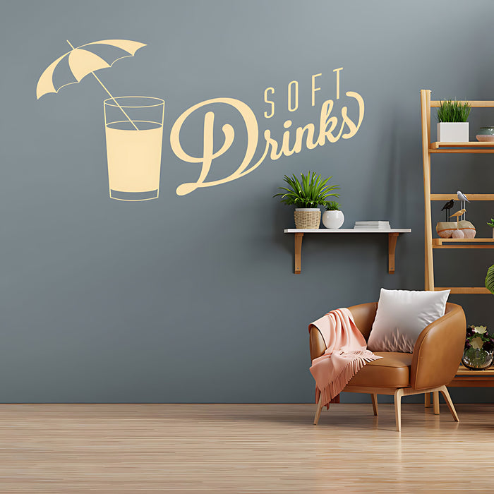 Soft Drinks Wall Sticker – Restaurant, Bar & Pub Vinyl Decal