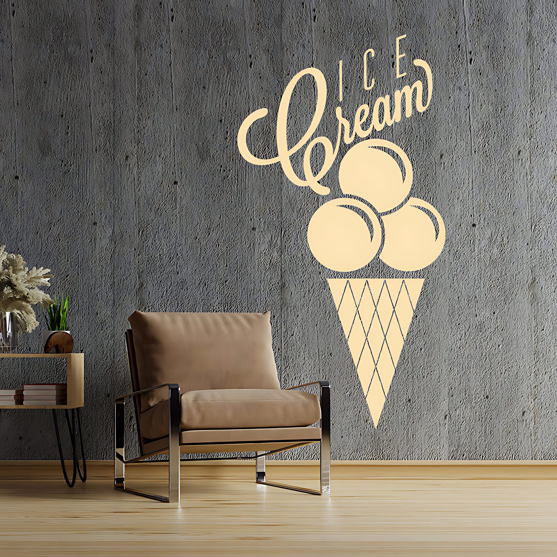 Colourful Ice Cream Wall Sticker - Fun Cafe & Kitchen Food Decor