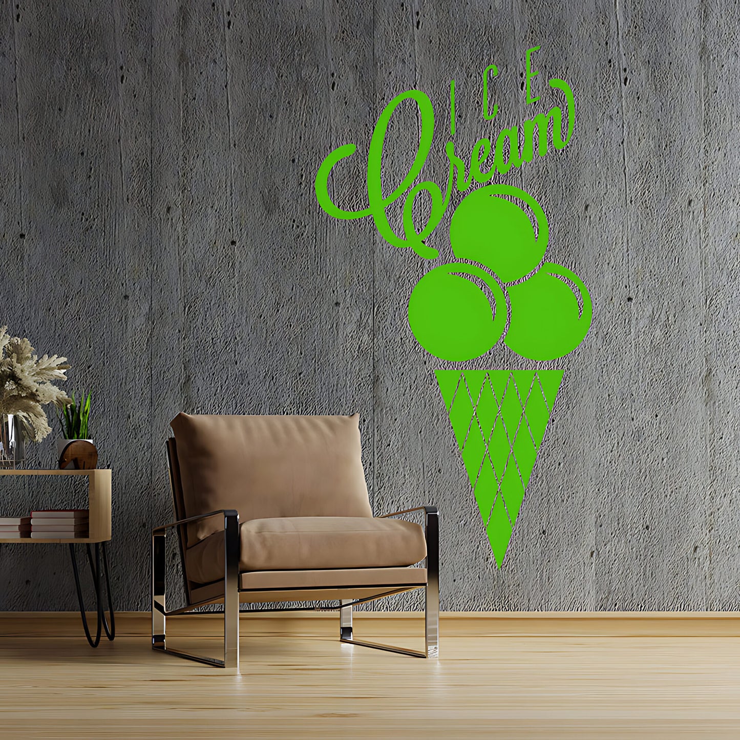 Colourful Ice Cream Wall Sticker - Fun Cafe & Kitchen Food Decor