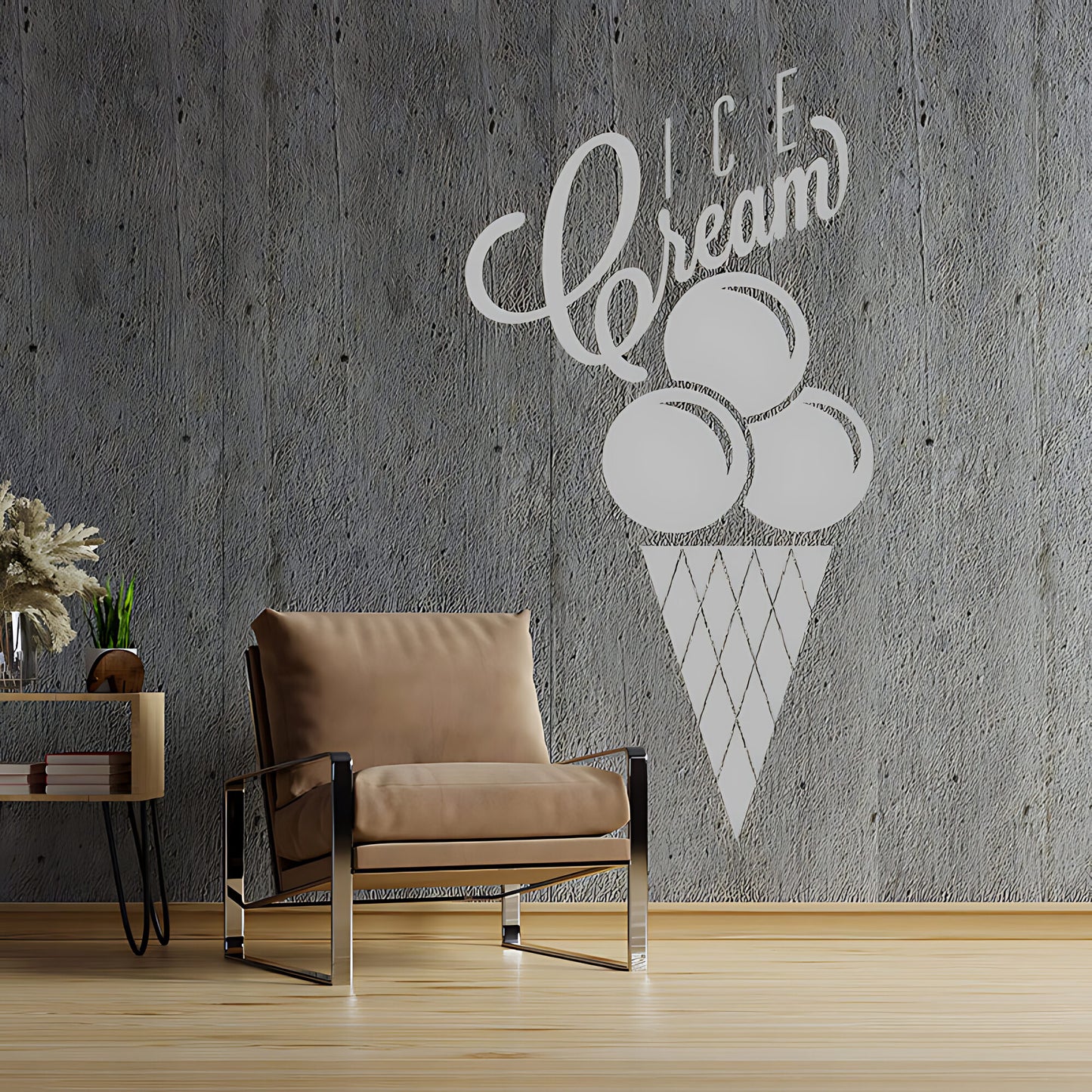 Colourful Ice Cream Wall Sticker - Fun Cafe & Kitchen Food Decor