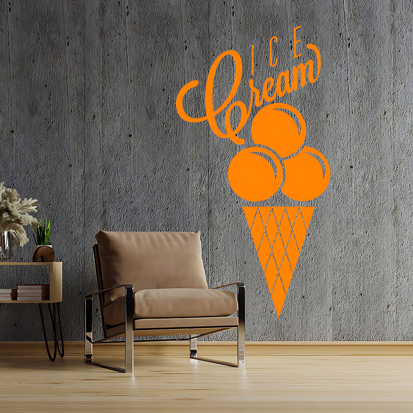 Colourful Ice Cream Wall Sticker - Fun Cafe & Kitchen Food Decor