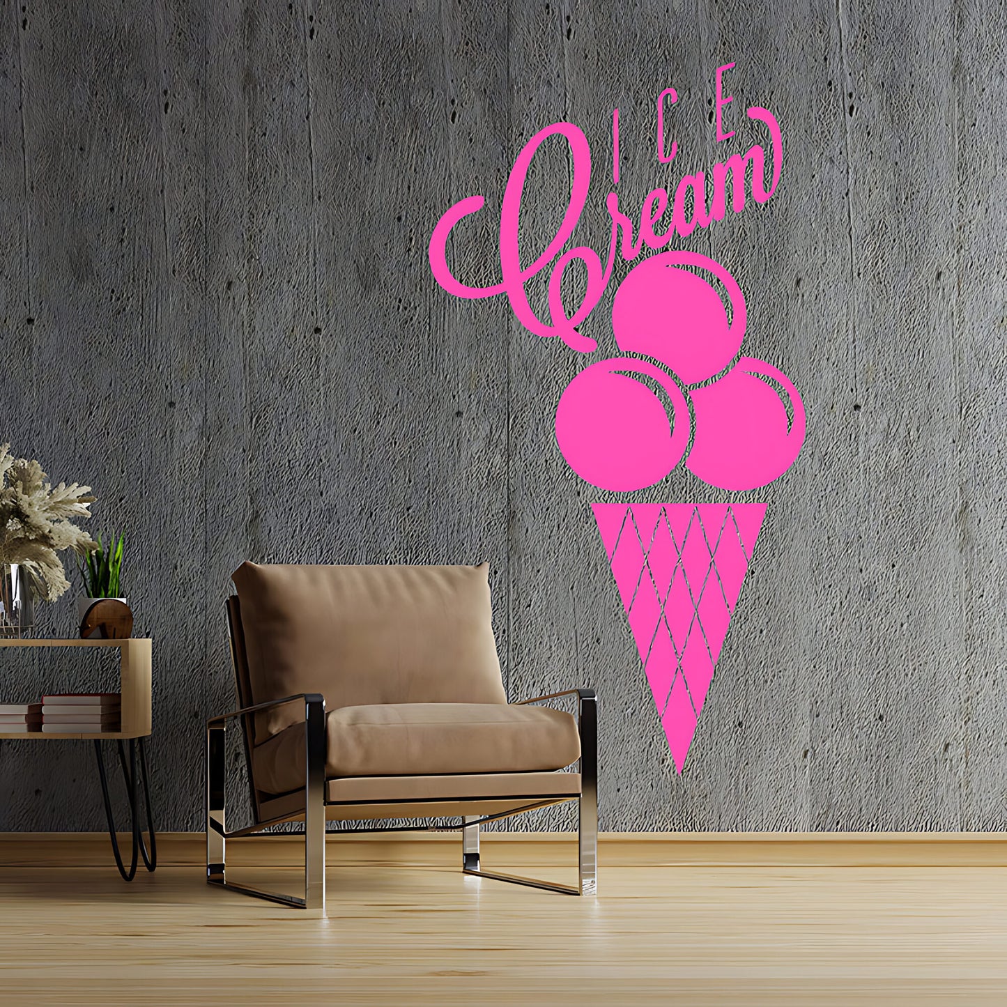Colourful Ice Cream Wall Sticker - Fun Cafe & Kitchen Food Decor