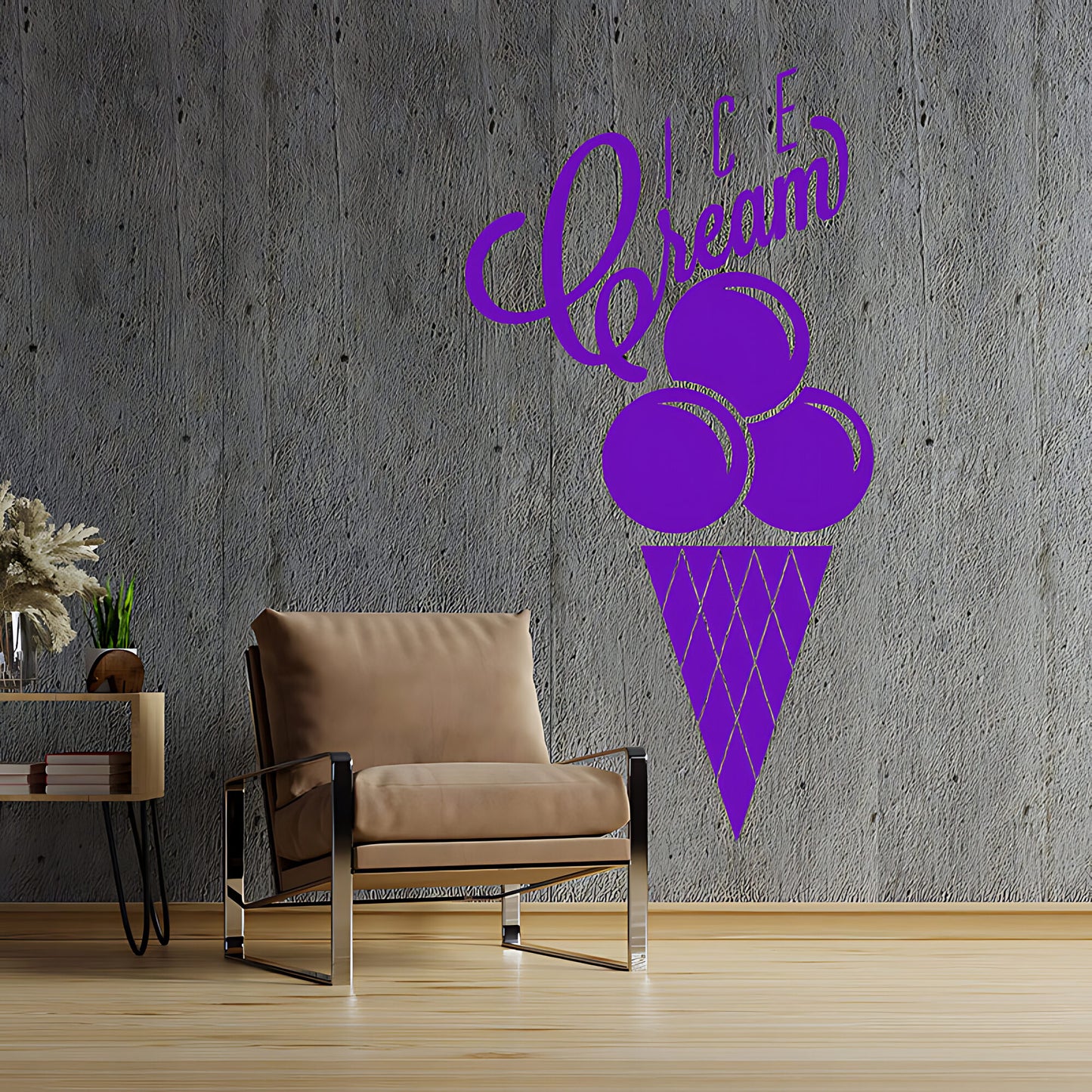 Colourful Ice Cream Wall Sticker - Fun Cafe & Kitchen Food Decor