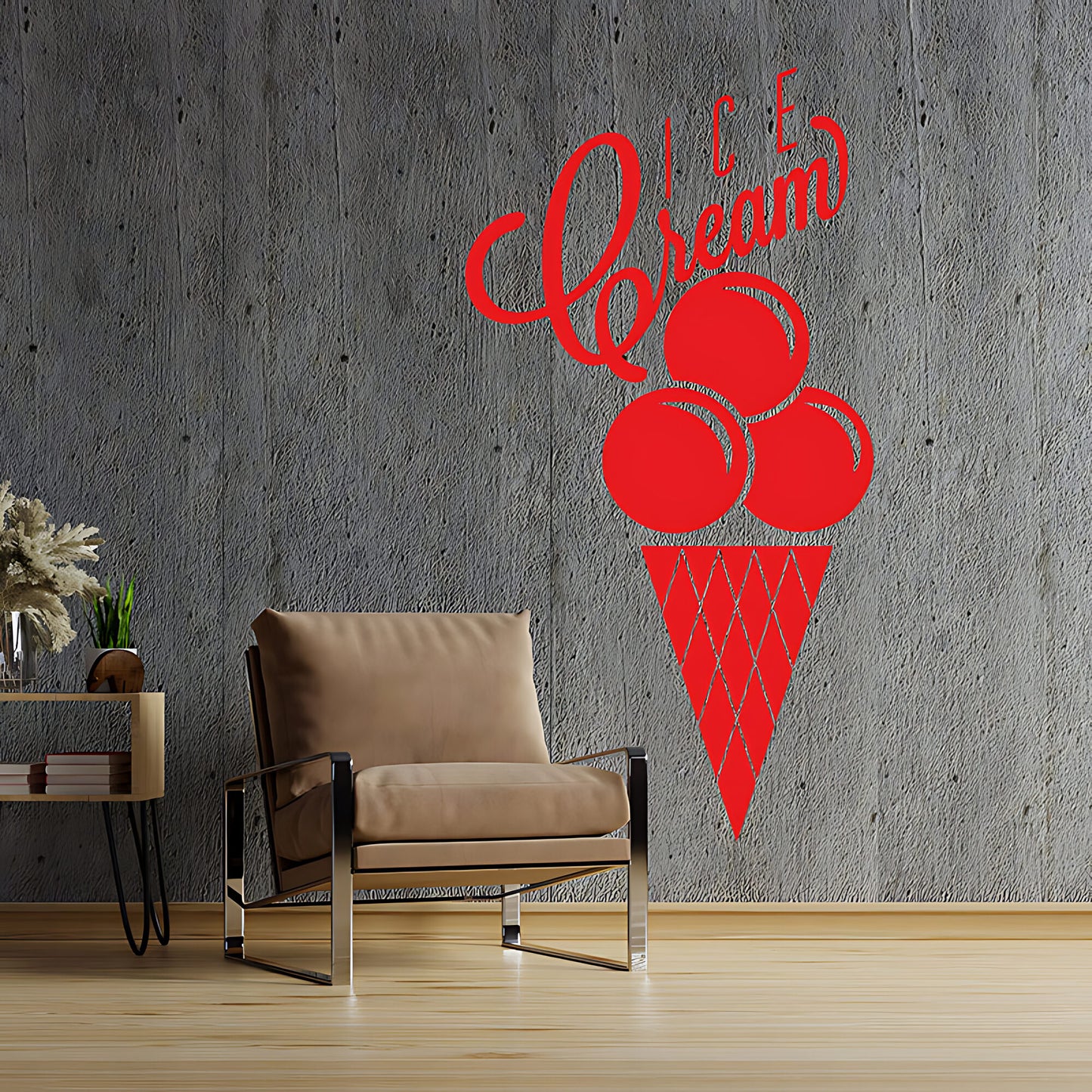 Colourful Ice Cream Wall Sticker - Fun Cafe & Kitchen Food Decor