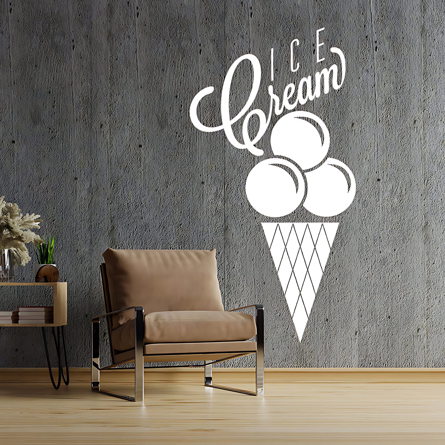 Colourful Ice Cream Wall Sticker - Fun Cafe & Kitchen Food Decor