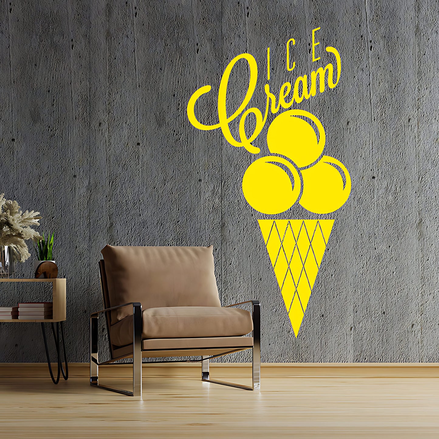 Colourful Ice Cream Wall Sticker - Fun Cafe & Kitchen Food Decor