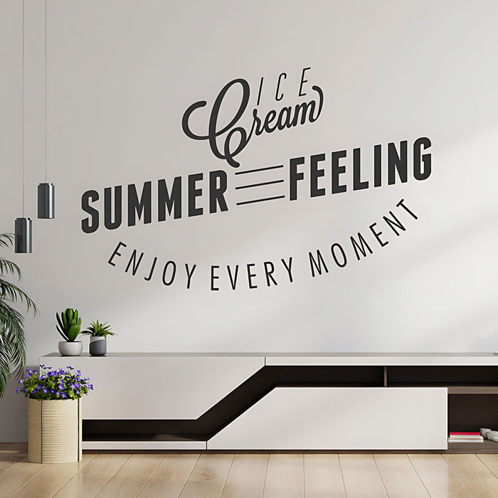 Ice Cream Wall Sticker - Charming Decor for Cafe & Restaurant