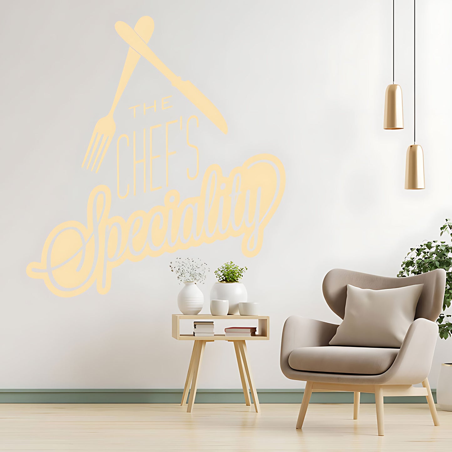 Chef's Speciality Wall Art Sticker - Ideal for Cafe & Kitchen Decor