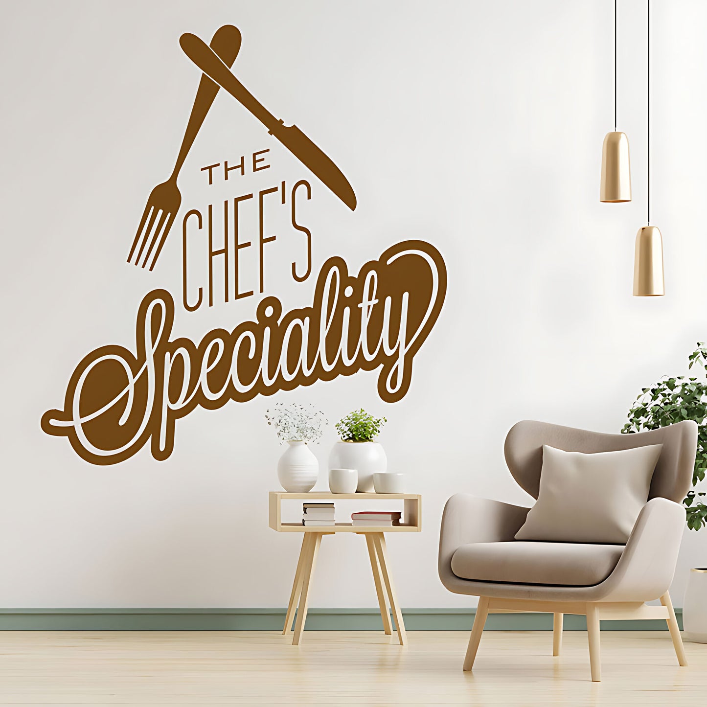 Chef's Speciality Wall Art Sticker - Ideal for Cafe & Kitchen Decor