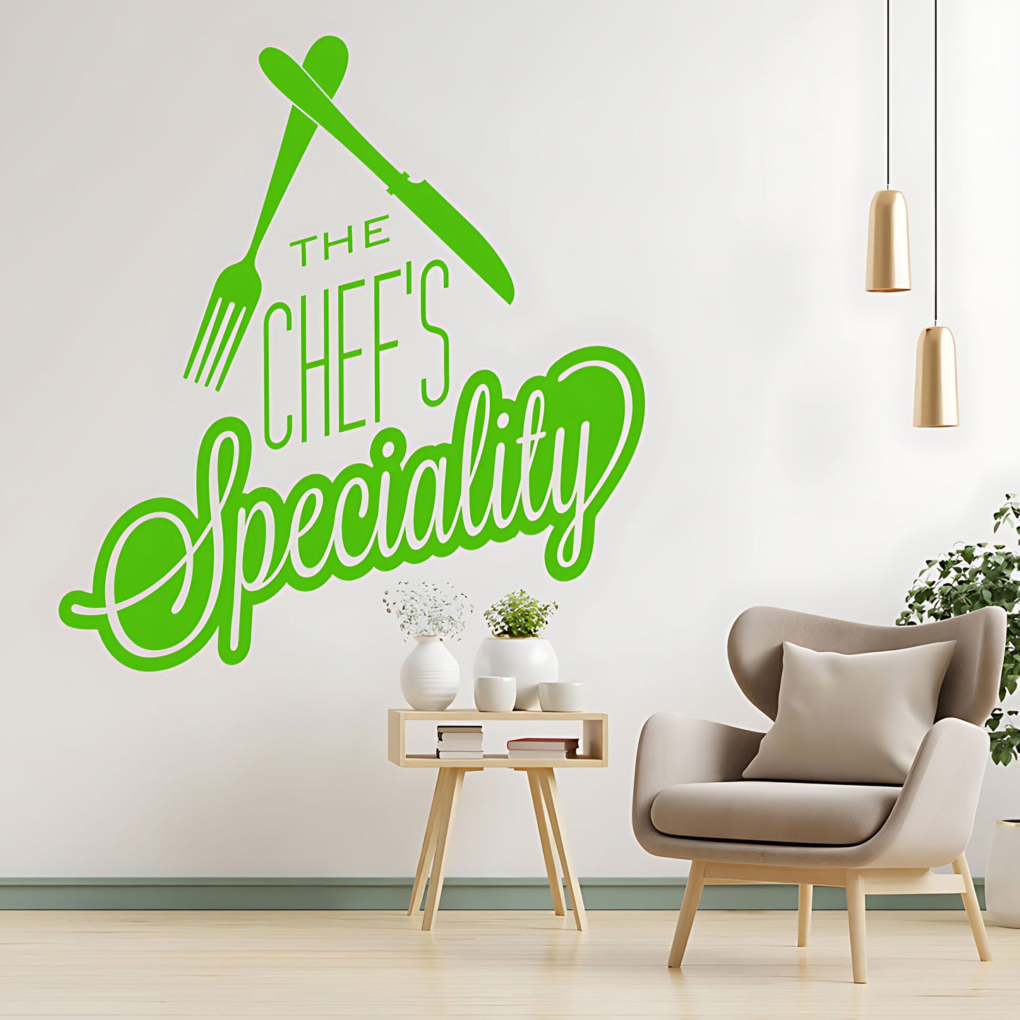 Chef's Speciality Wall Art Sticker - Ideal for Cafe & Kitchen Decor