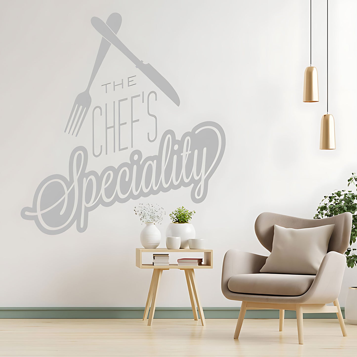 Chef's Speciality Wall Art Sticker - Ideal for Cafe & Kitchen Decor