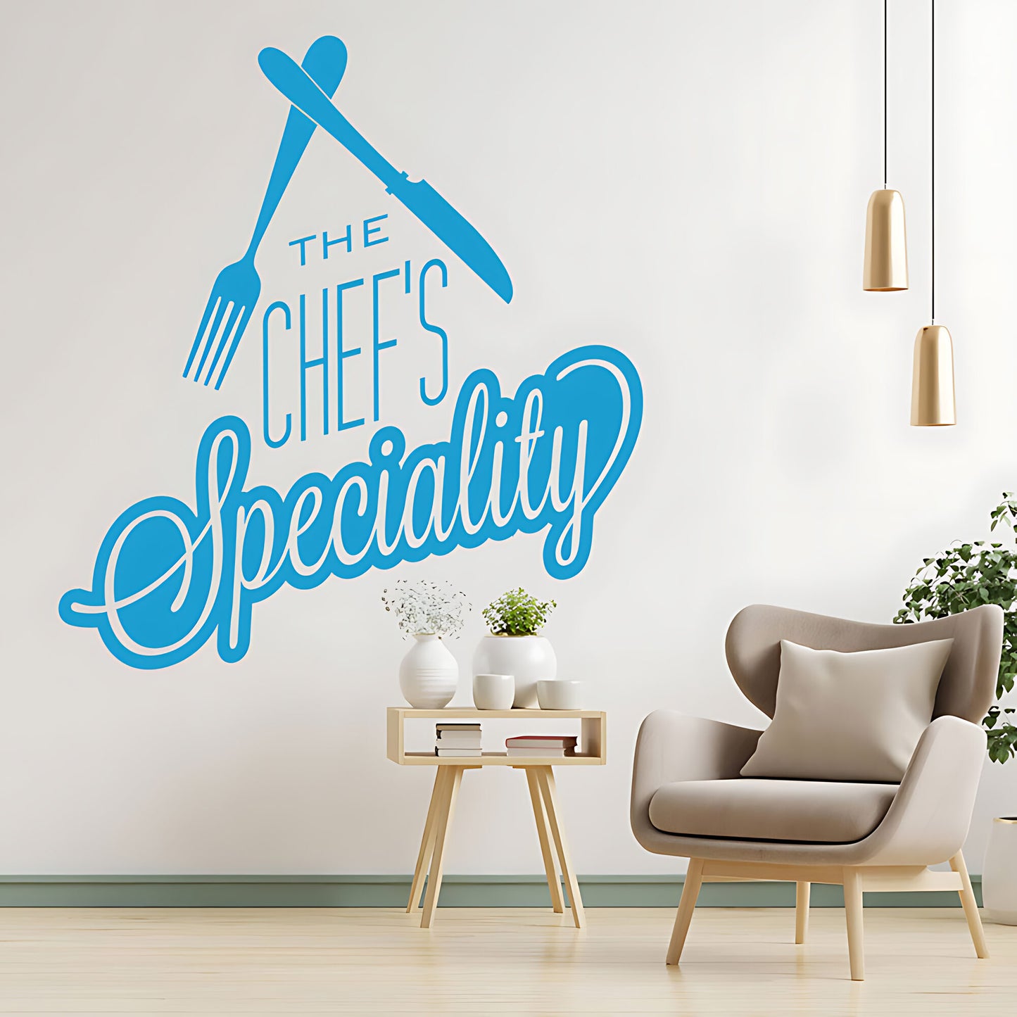 Chef's Speciality Wall Art Sticker - Ideal for Cafe & Kitchen Decor