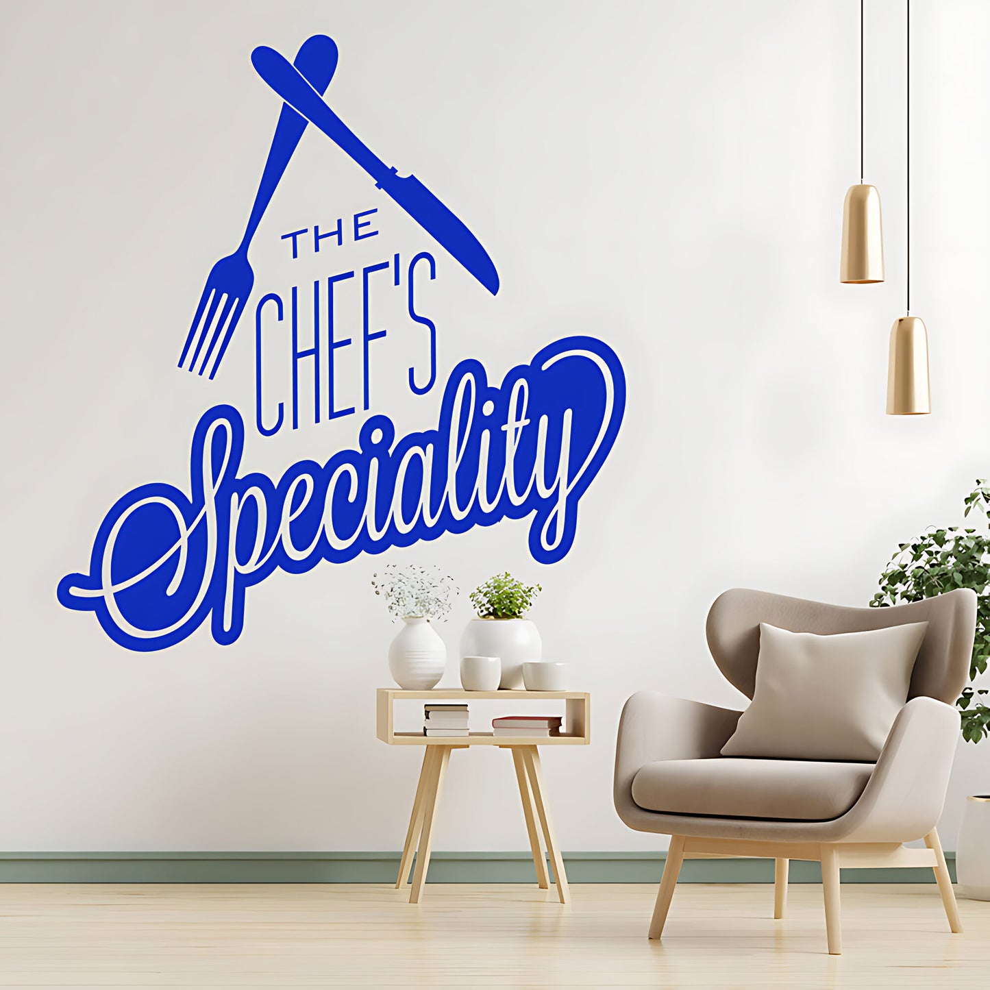 Chef's Speciality Wall Art Sticker - Ideal for Cafe & Kitchen Decor