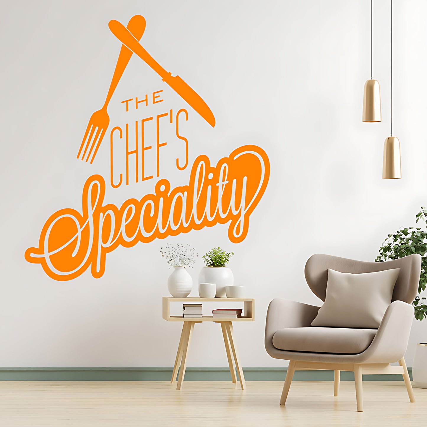 Chef's Speciality Wall Art Sticker - Ideal for Cafe & Kitchen Decor