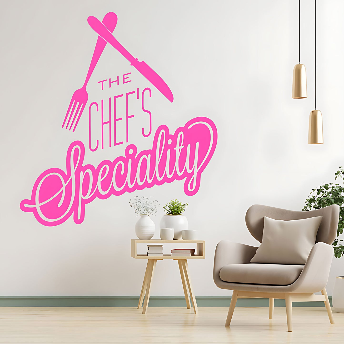 Chef's Speciality Wall Art Sticker - Ideal for Cafe & Kitchen Decor