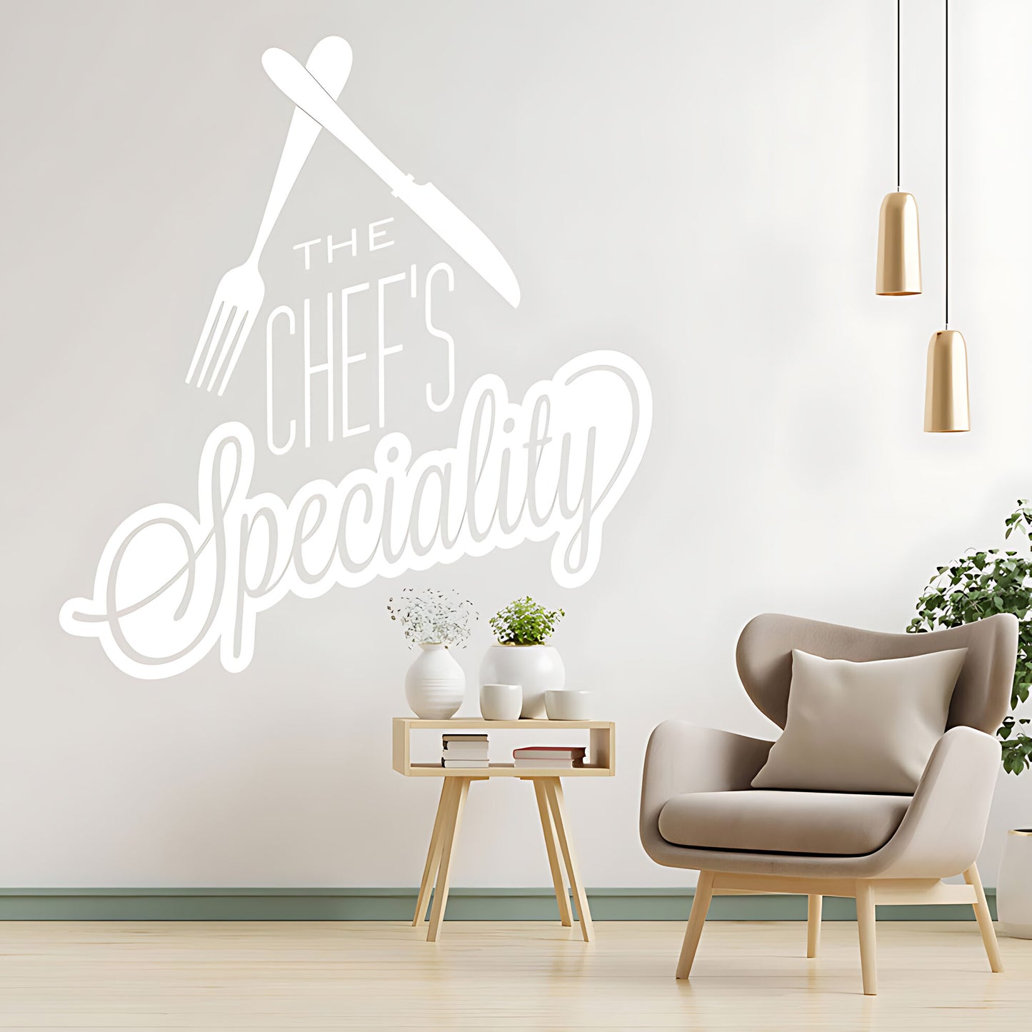 Chef's Speciality Wall Art Sticker - Ideal for Cafe & Kitchen Decor