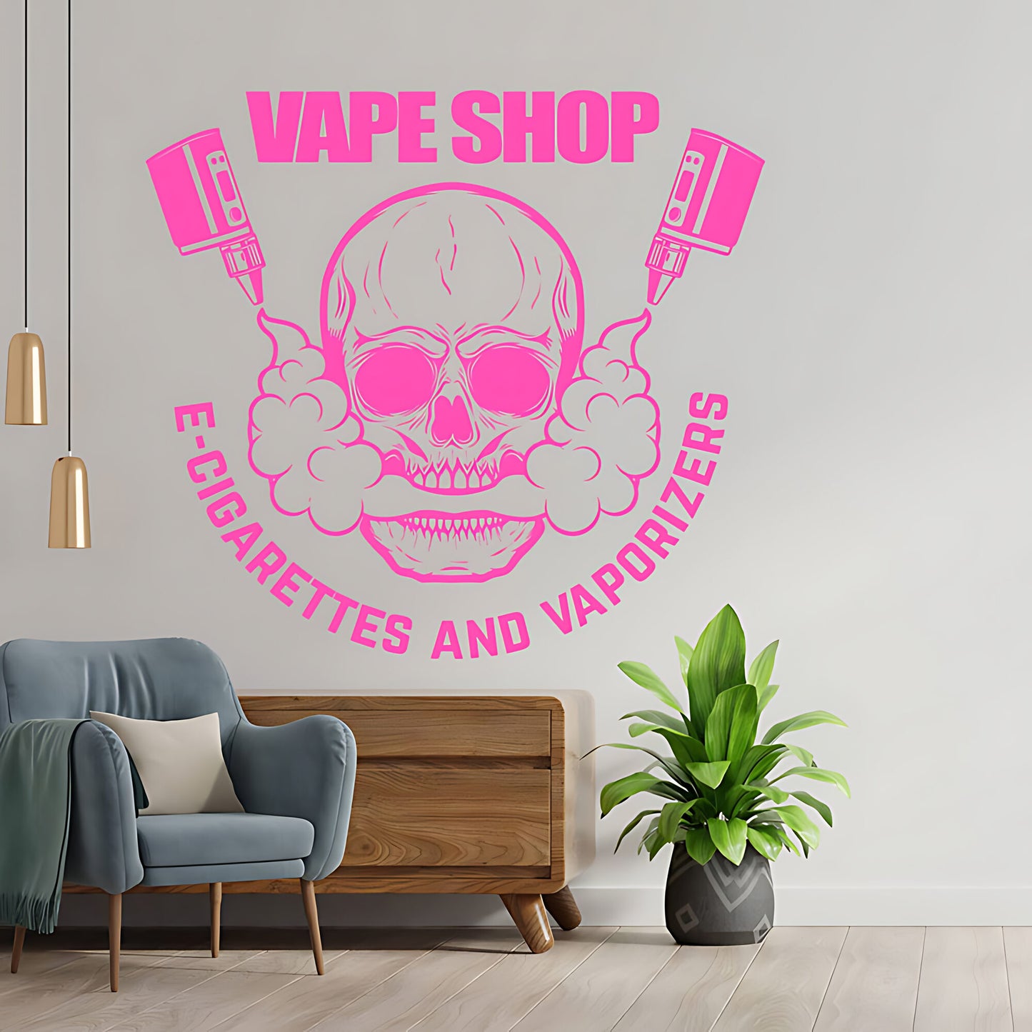 Decorative Vaping Quote Wall Sticker for Vape Shops
