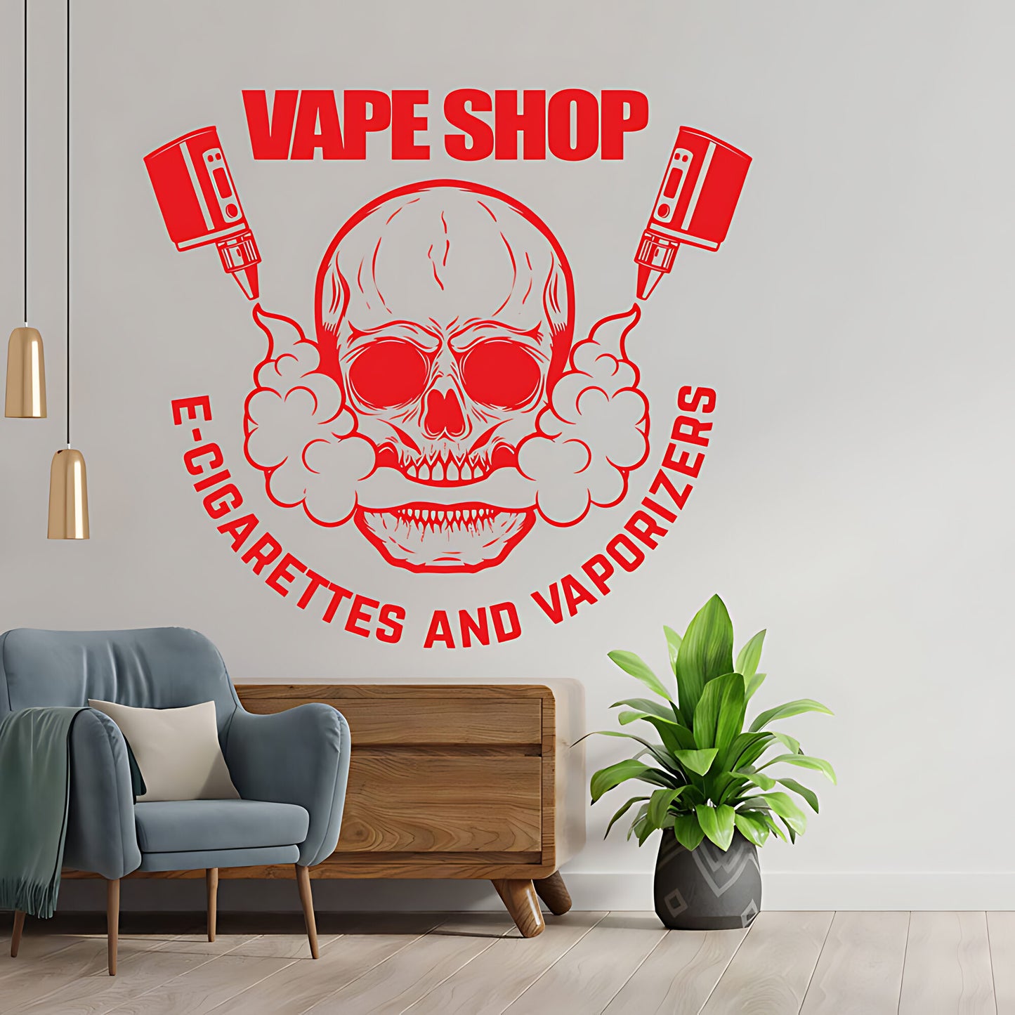 Decorative Vaping Quote Wall Sticker for Vape Shops