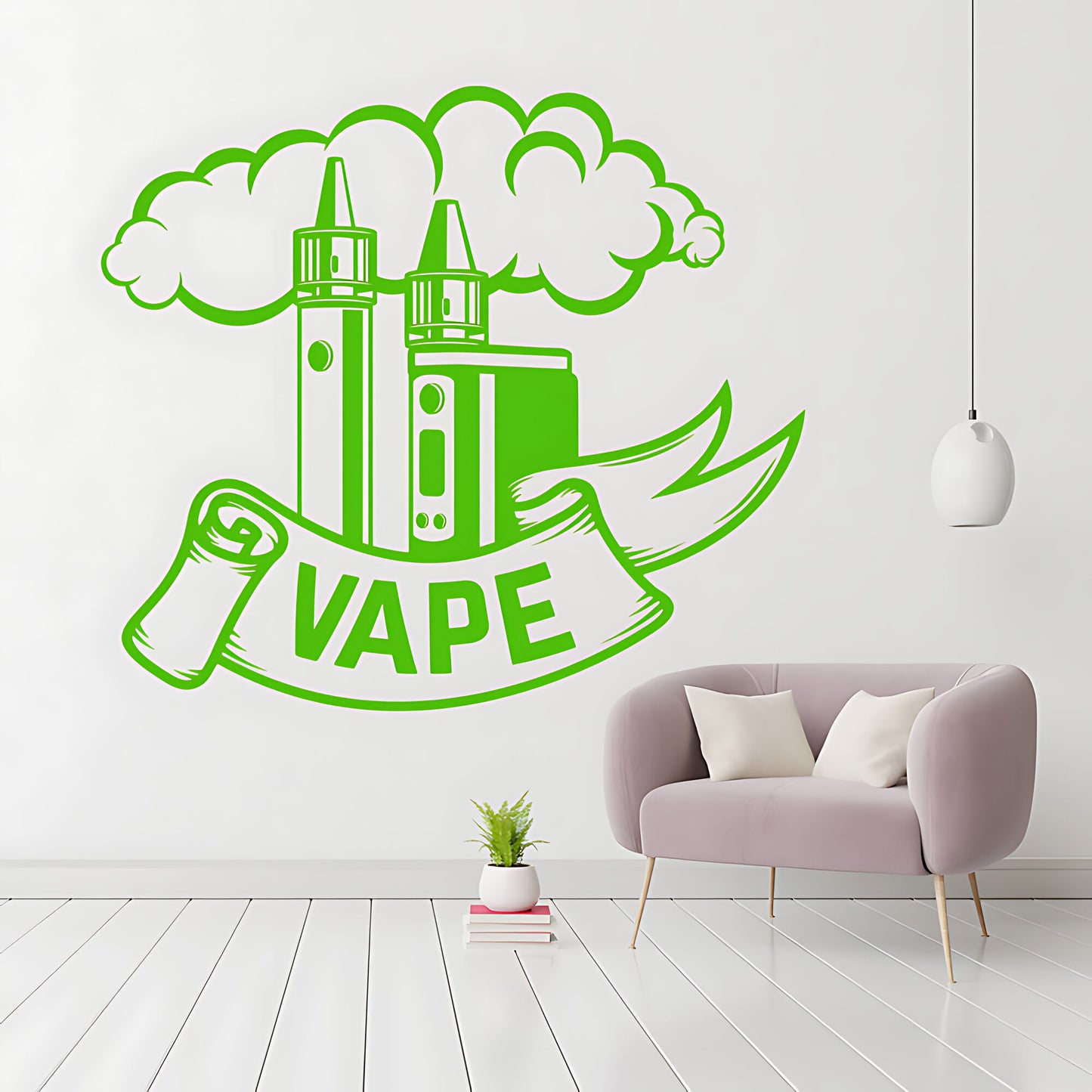 Custom Vaping Quote Wall Sticker