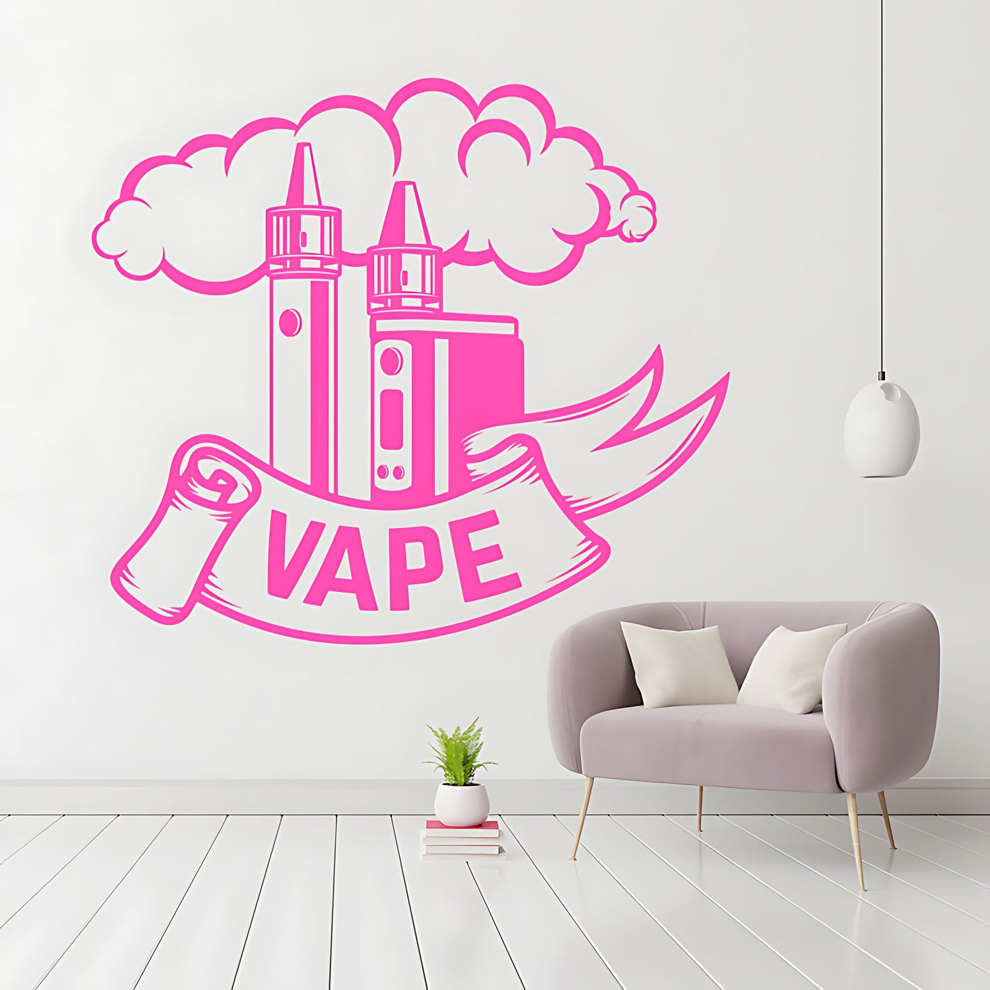 Custom Vaping Quote Wall Sticker