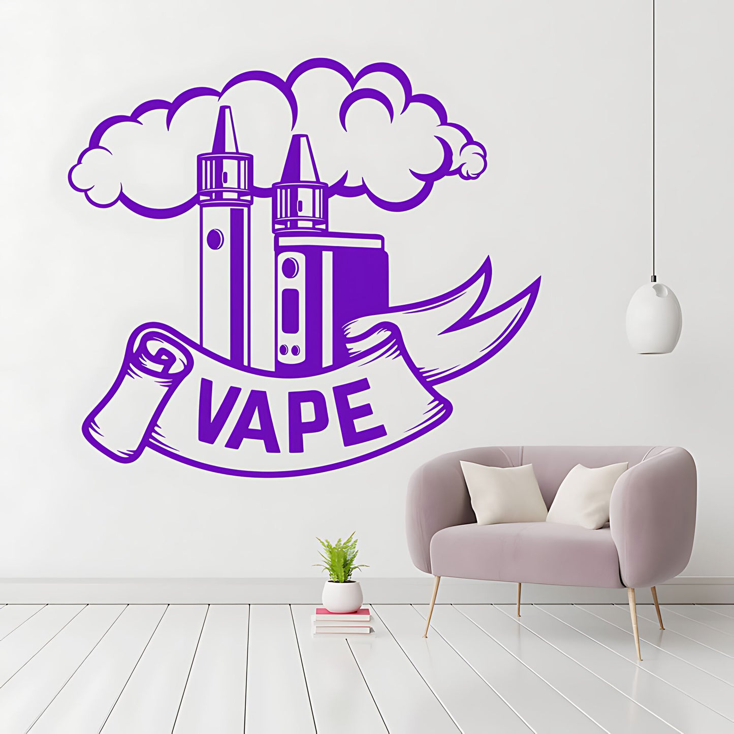 Custom Vaping Quote Wall Sticker