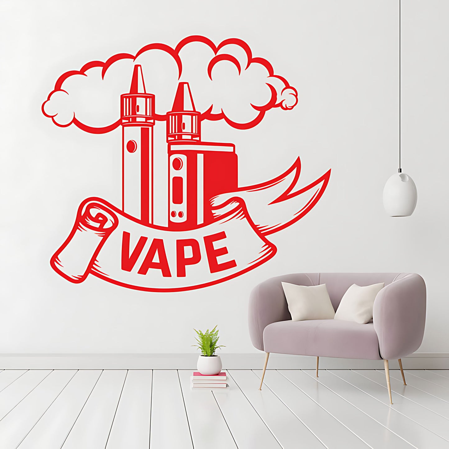 Custom Vaping Quote Wall Sticker
