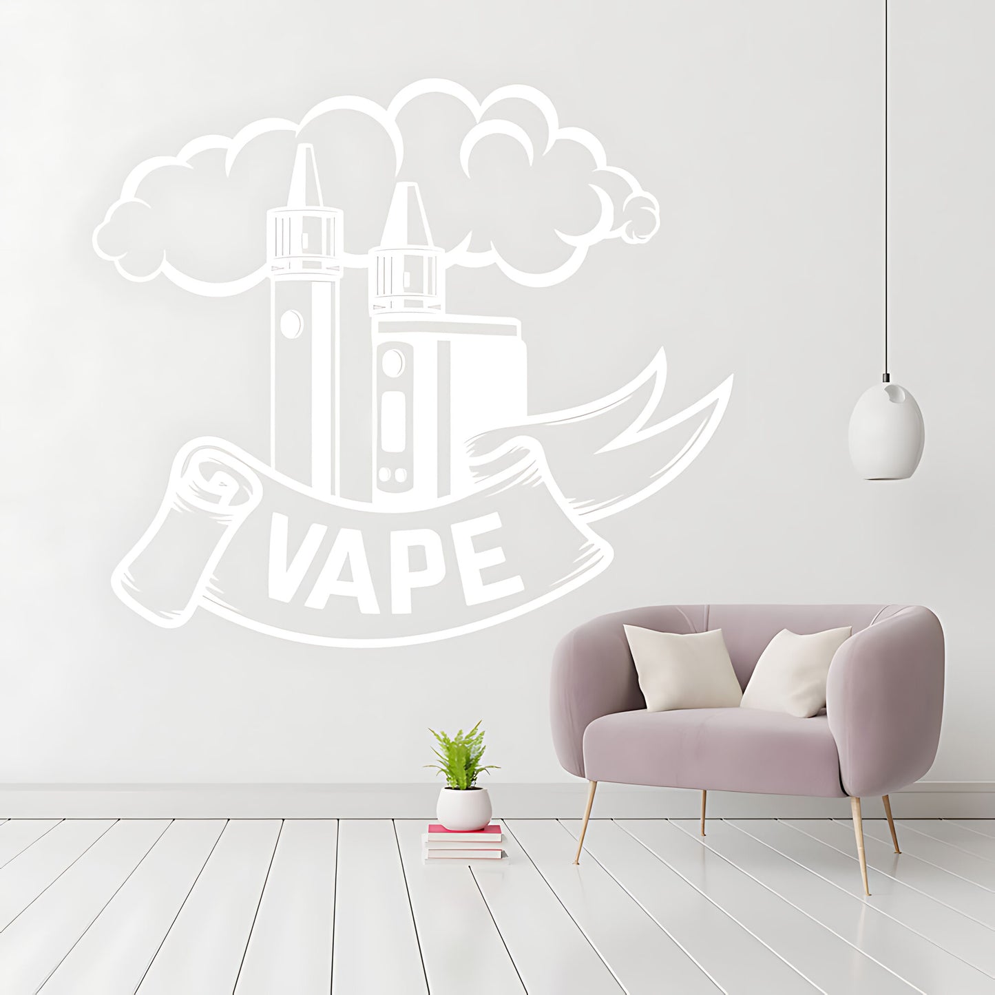 Custom Vaping Quote Wall Sticker