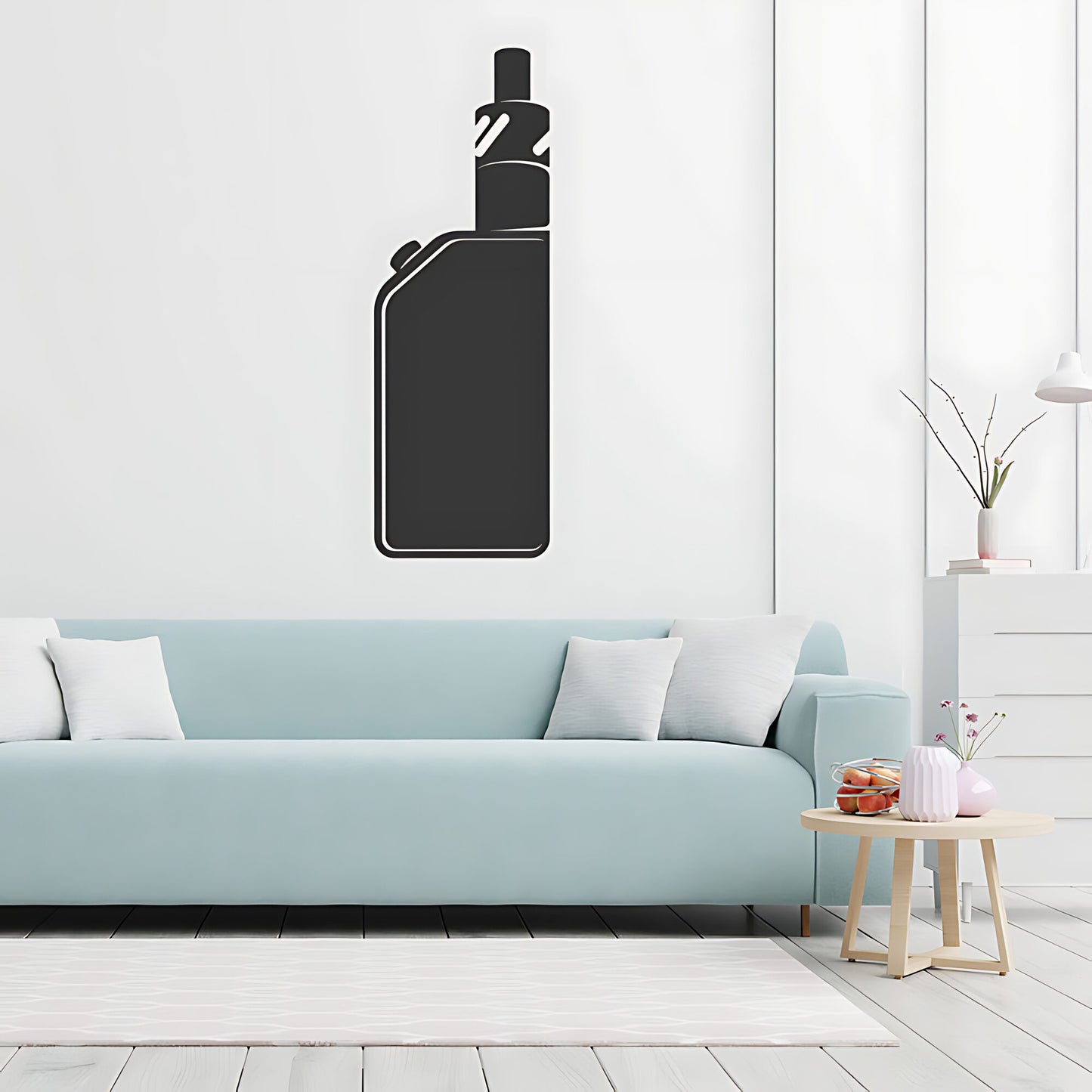 Modern Vape Shop Wall Sticker with Vaping Quote