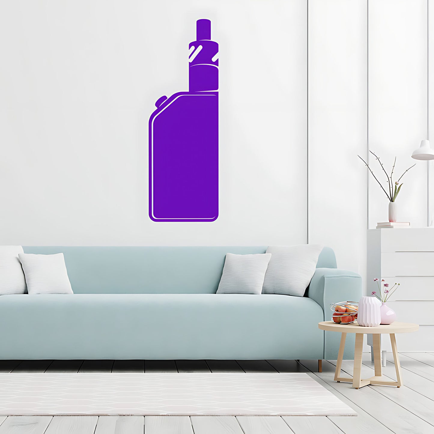 Modern Vape Shop Wall Sticker with Vaping Quote