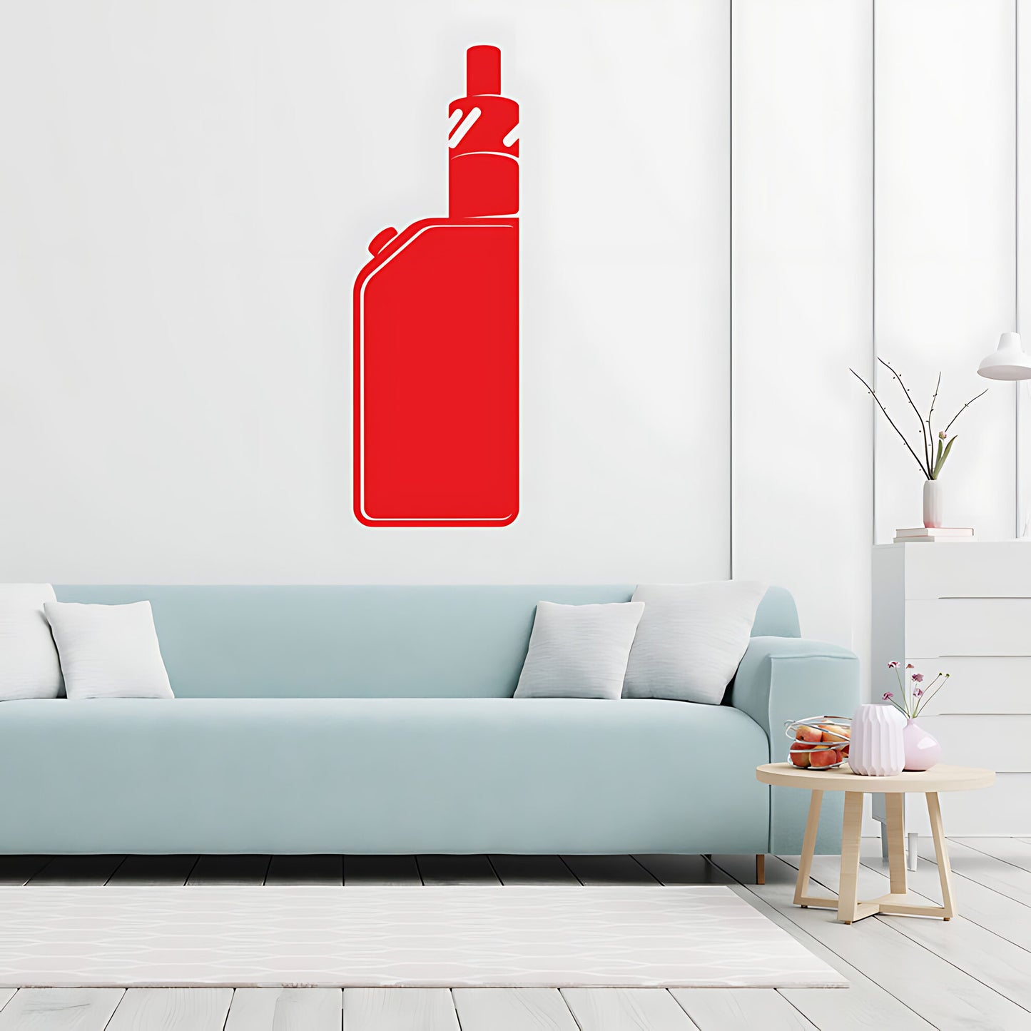 Modern Vape Shop Wall Sticker with Vaping Quote