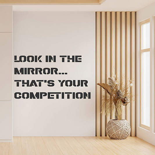 Bodybuilder Wall Sticker Weights Gym Fitness Club Decal