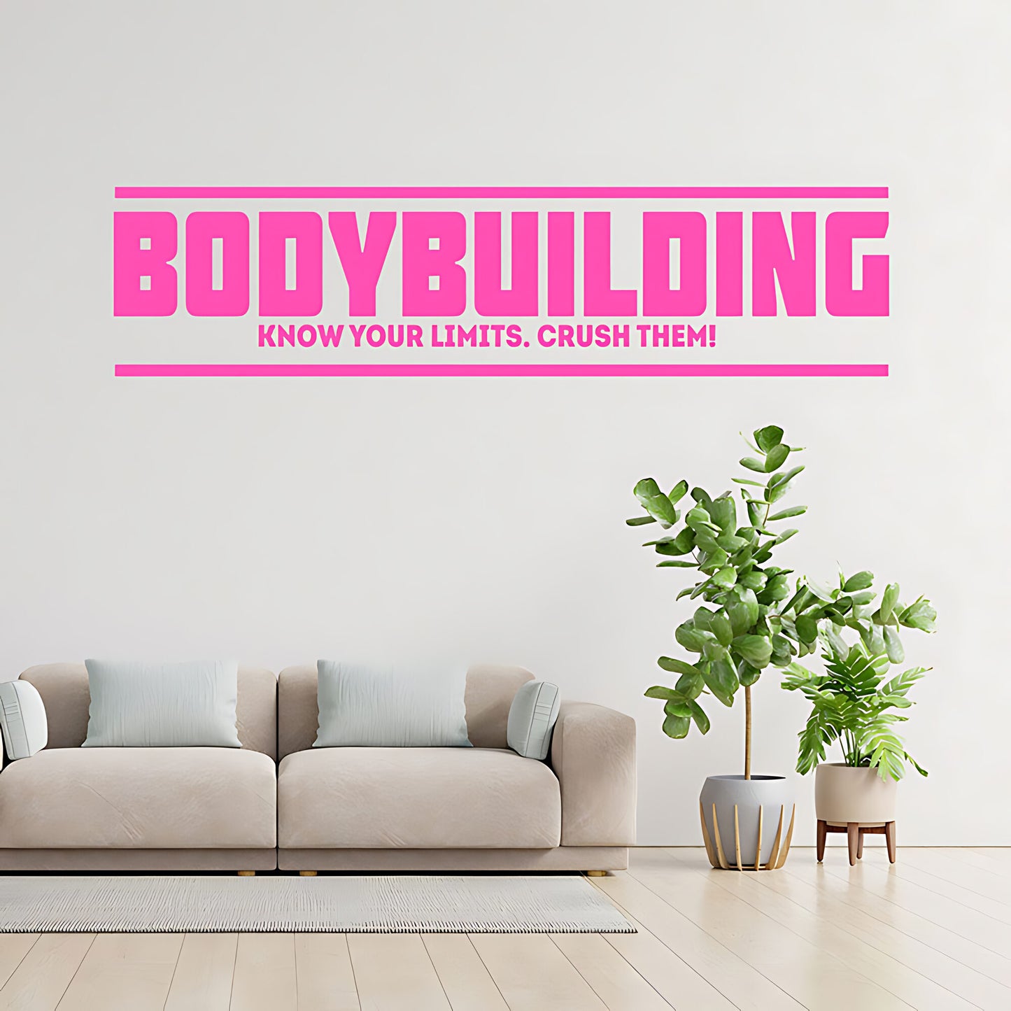 Fitness Gym Exercise Vinyl Wall Art Sticker Room Decor