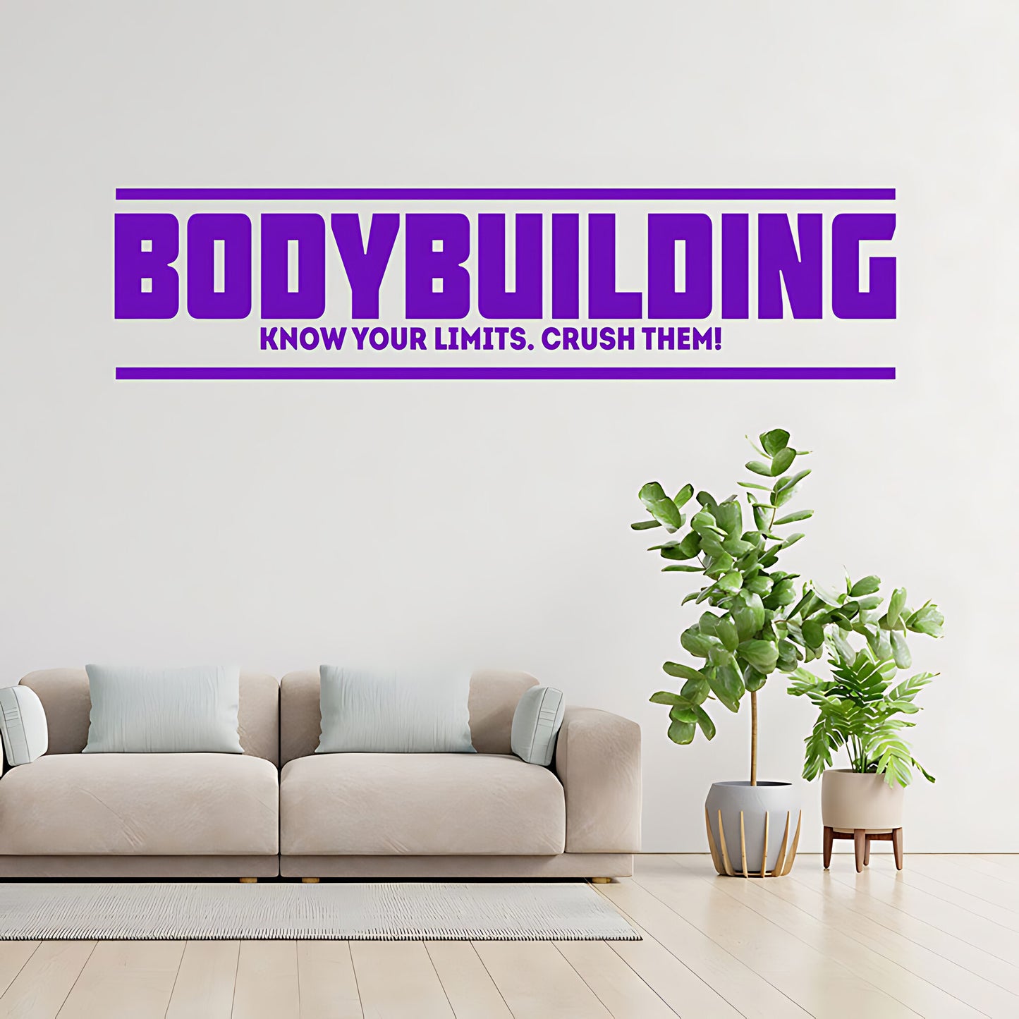 Fitness Gym Exercise Vinyl Wall Art Sticker Room Decor