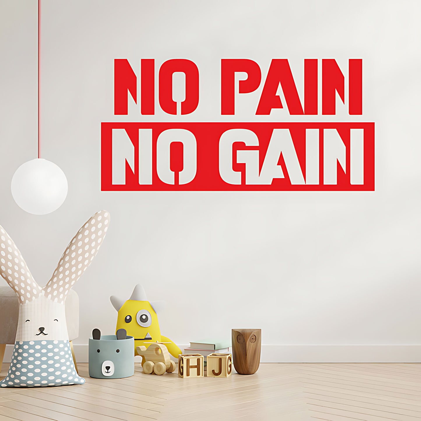 Push Yourself Gym Exercise Motivational Wall Sticker Vinyl Decal