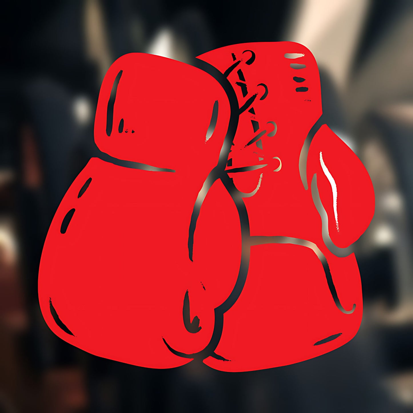 Boxing Wall Sticker Gym Club Gloves Decal Fitness Sports Art