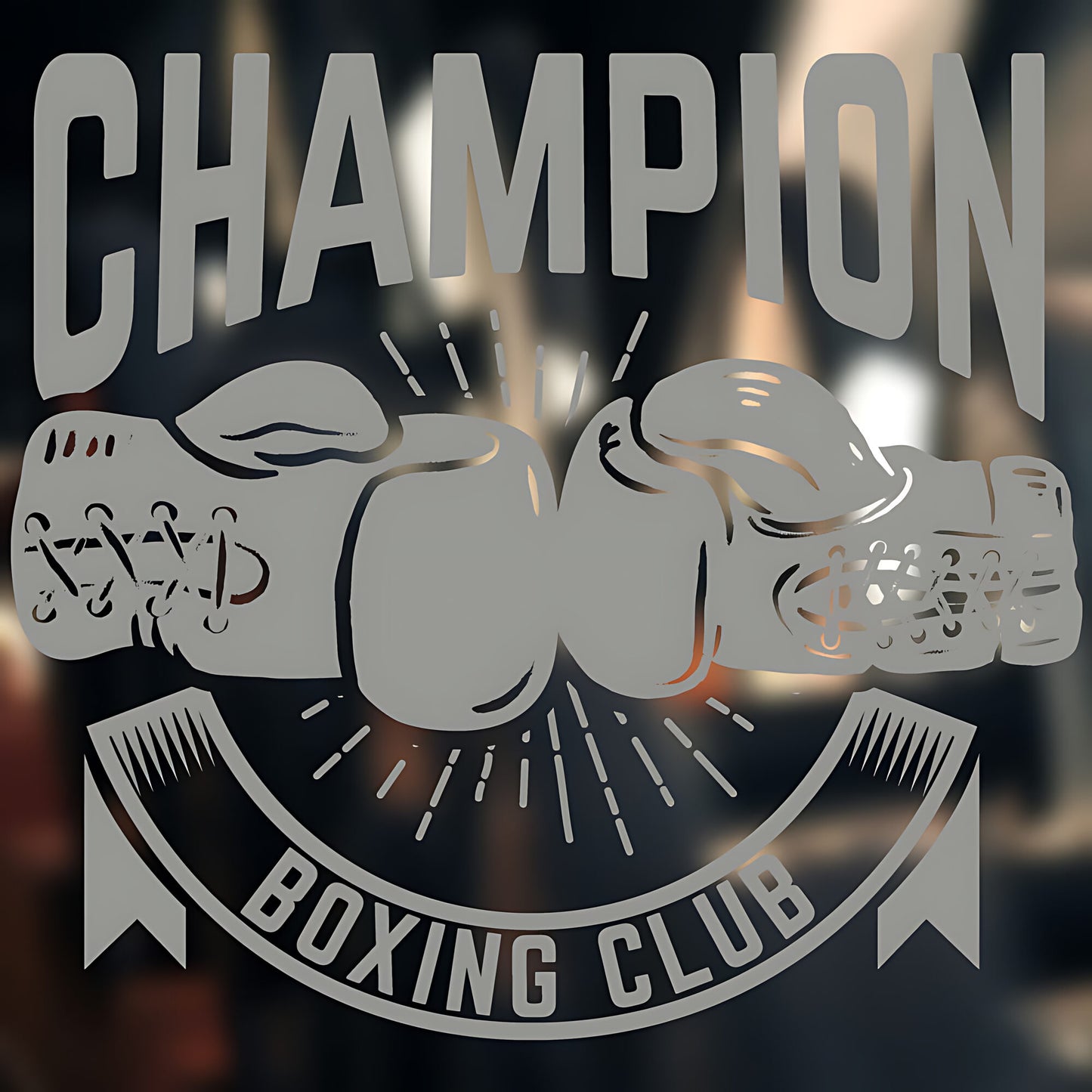 Boxing Workout Wall Sticker Fitness Sports Decal Gym Art
