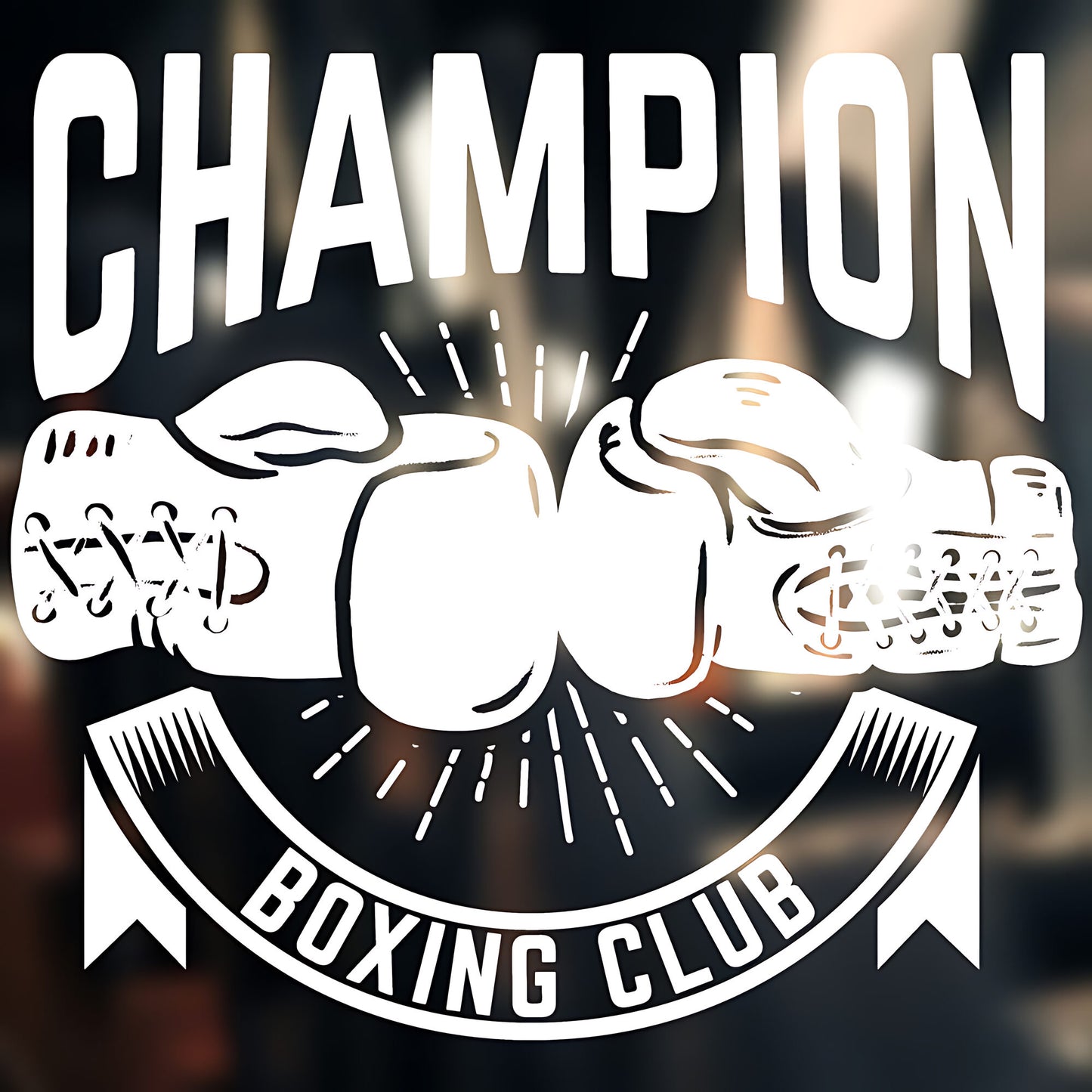 Boxing Workout Wall Sticker Fitness Sports Decal Gym Art