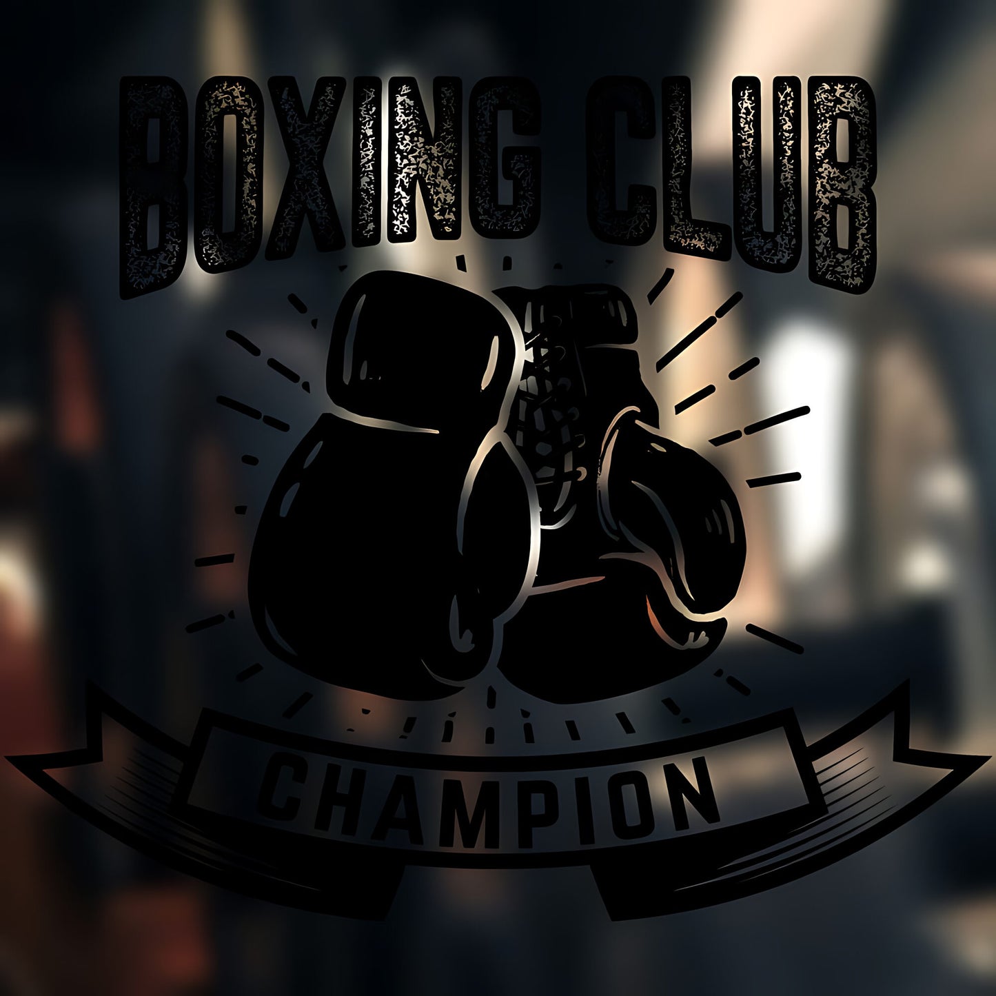 Boxing Skills Wall Sticker Gym Fitness Club Decal Art