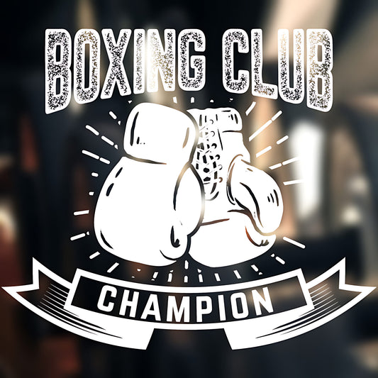 Boxing Skills Wall Sticker Gym Fitness Club Decal Art