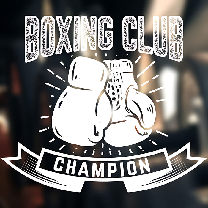 Boxing Skills Wall Sticker Gym Fitness Club Decal Art