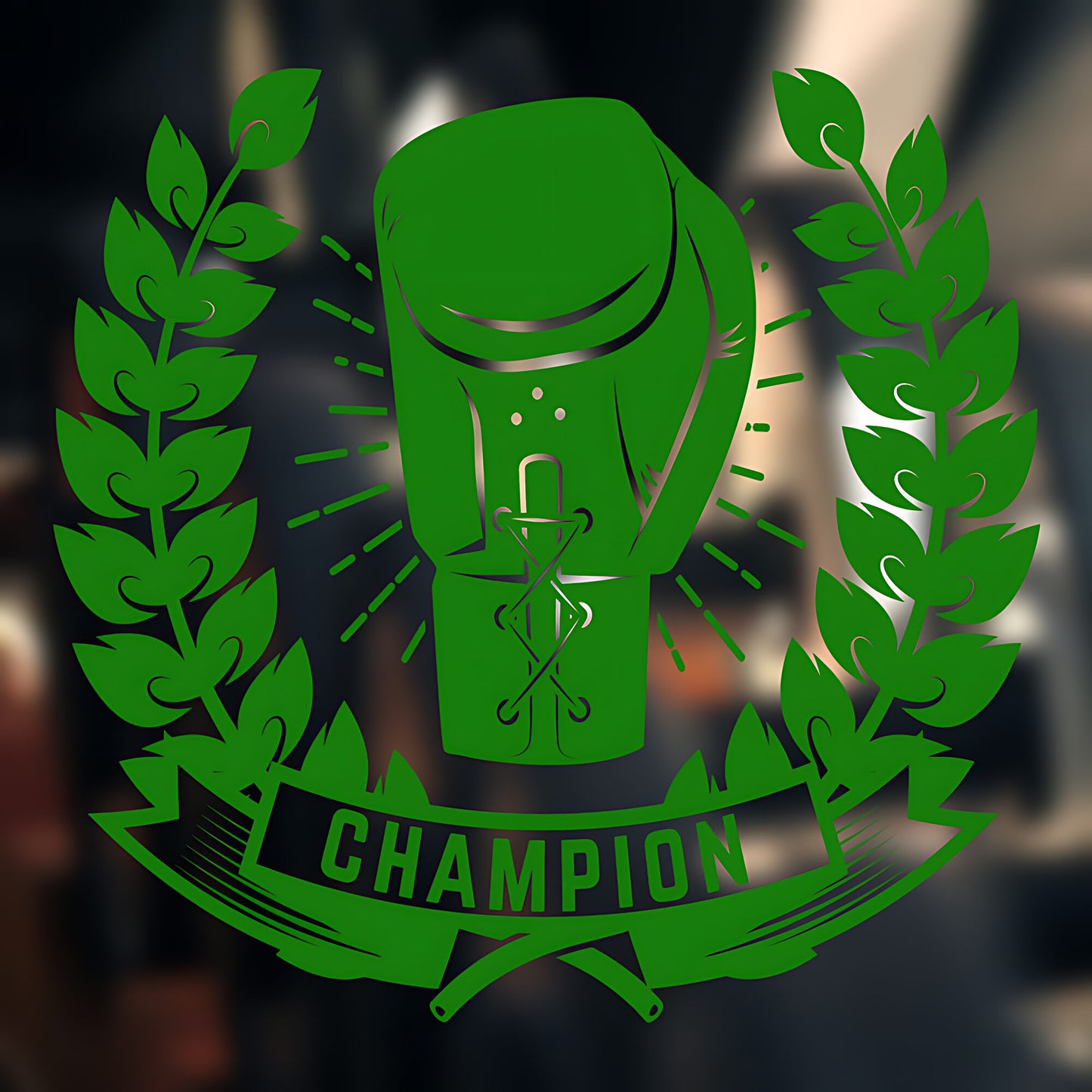 Champion Boxer Wall Sticker Gym Fitness Sports Graphics