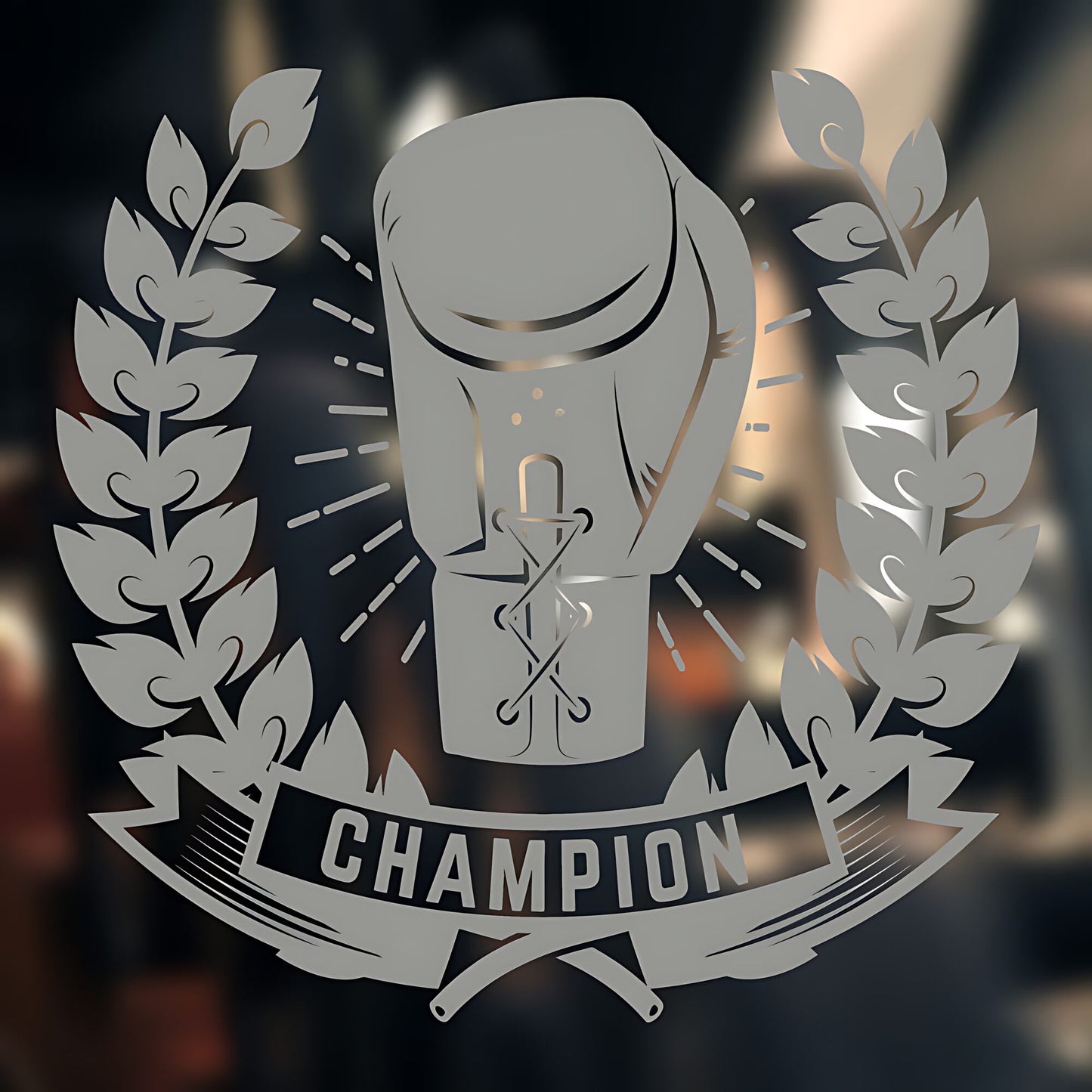 Champion Boxer Wall Sticker Gym Fitness Sports Graphics