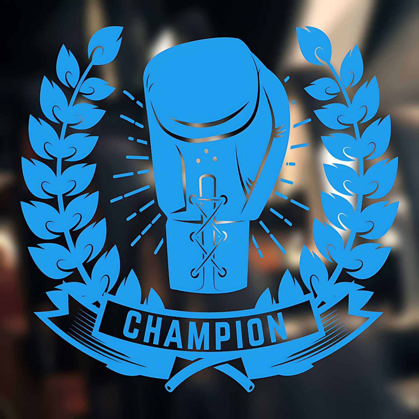 Champion Boxer Wall Sticker Gym Fitness Sports Graphics