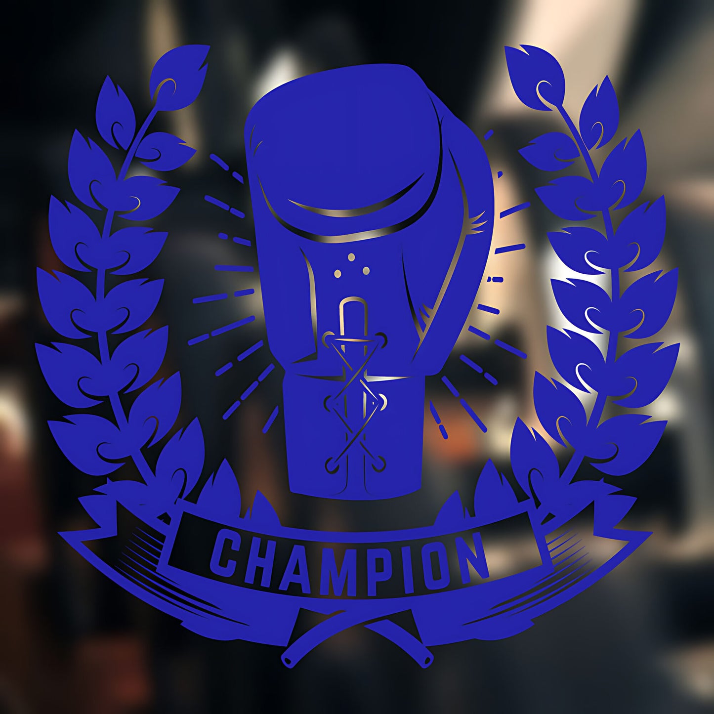 Champion Boxer Wall Sticker Gym Fitness Sports Graphics