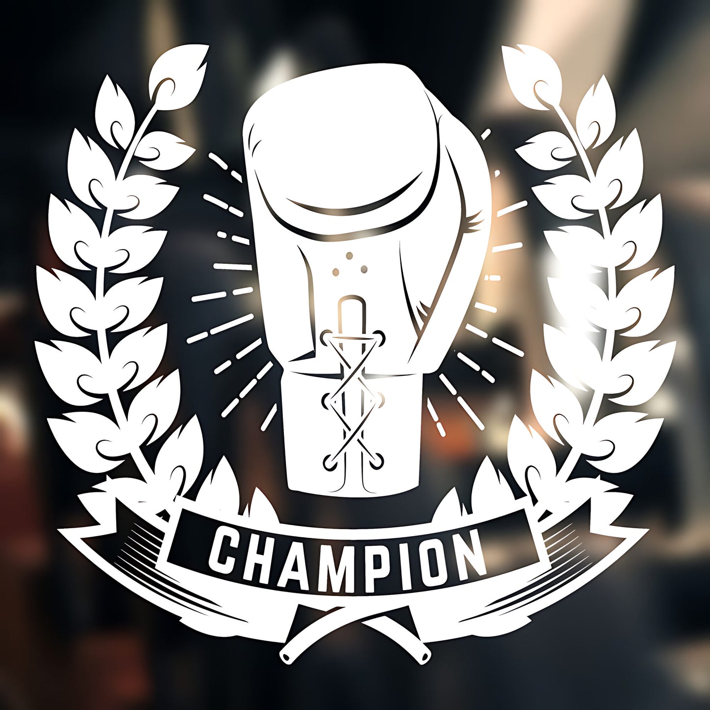 Champion Boxer Wall Sticker Gym Fitness Sports Graphics