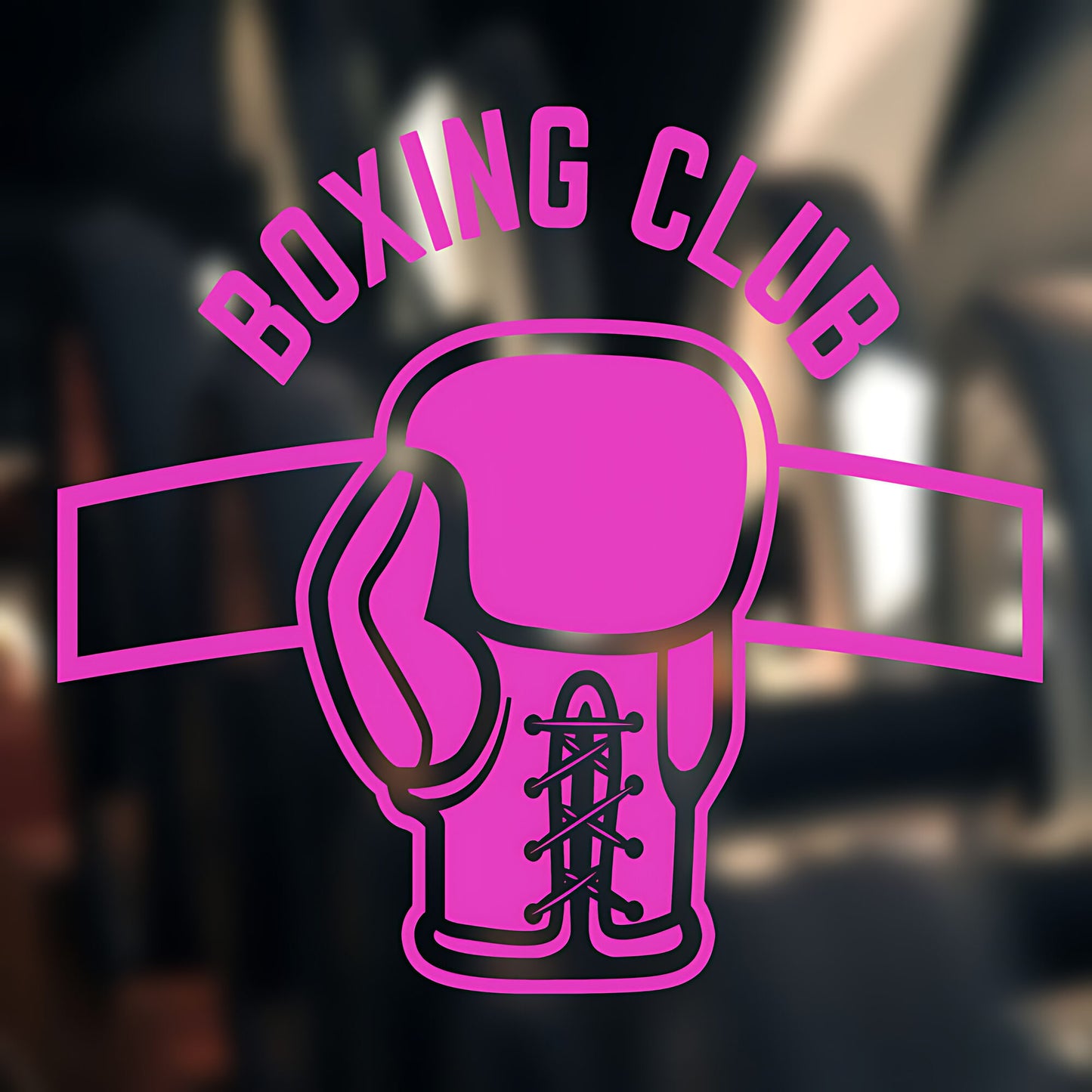 Boxing Knockout Quote Wall Sticker Gym Fitness Graphics