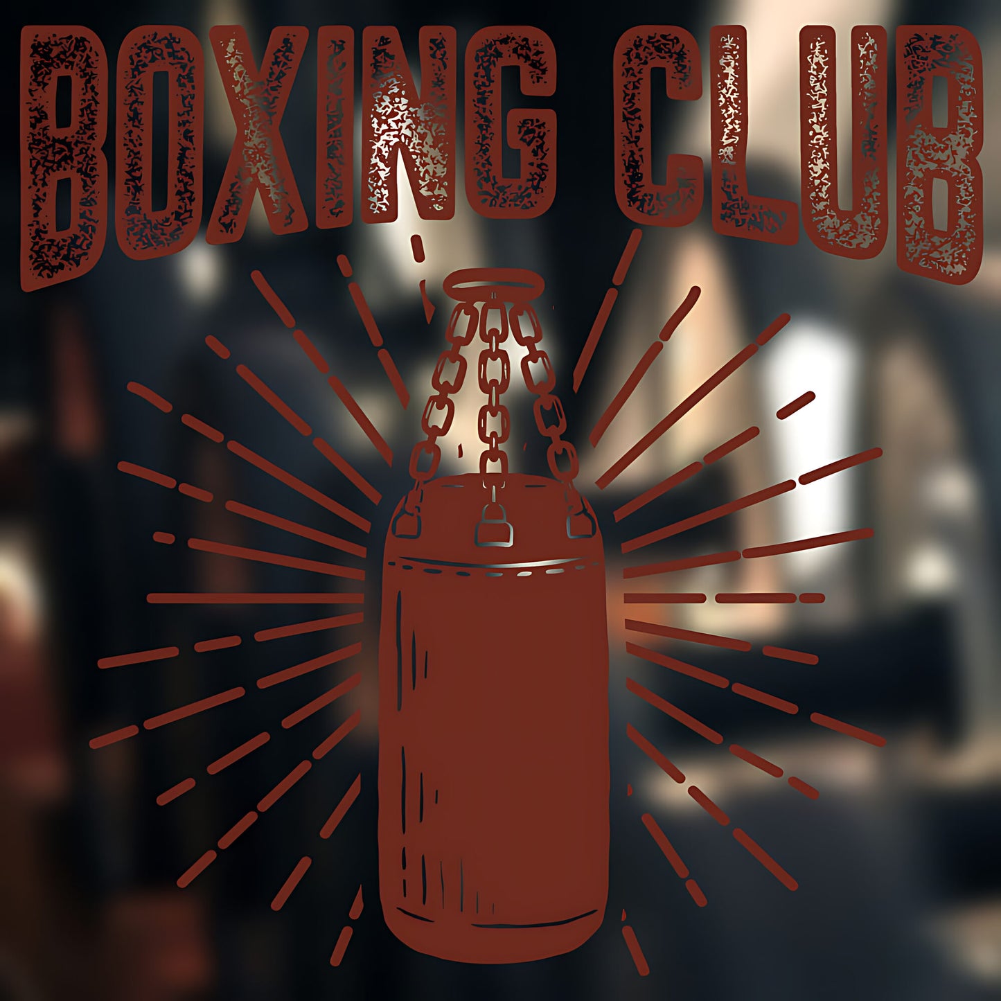 Boxing Gloves on Display Wall Sticker Gym Fitness Art Decal
