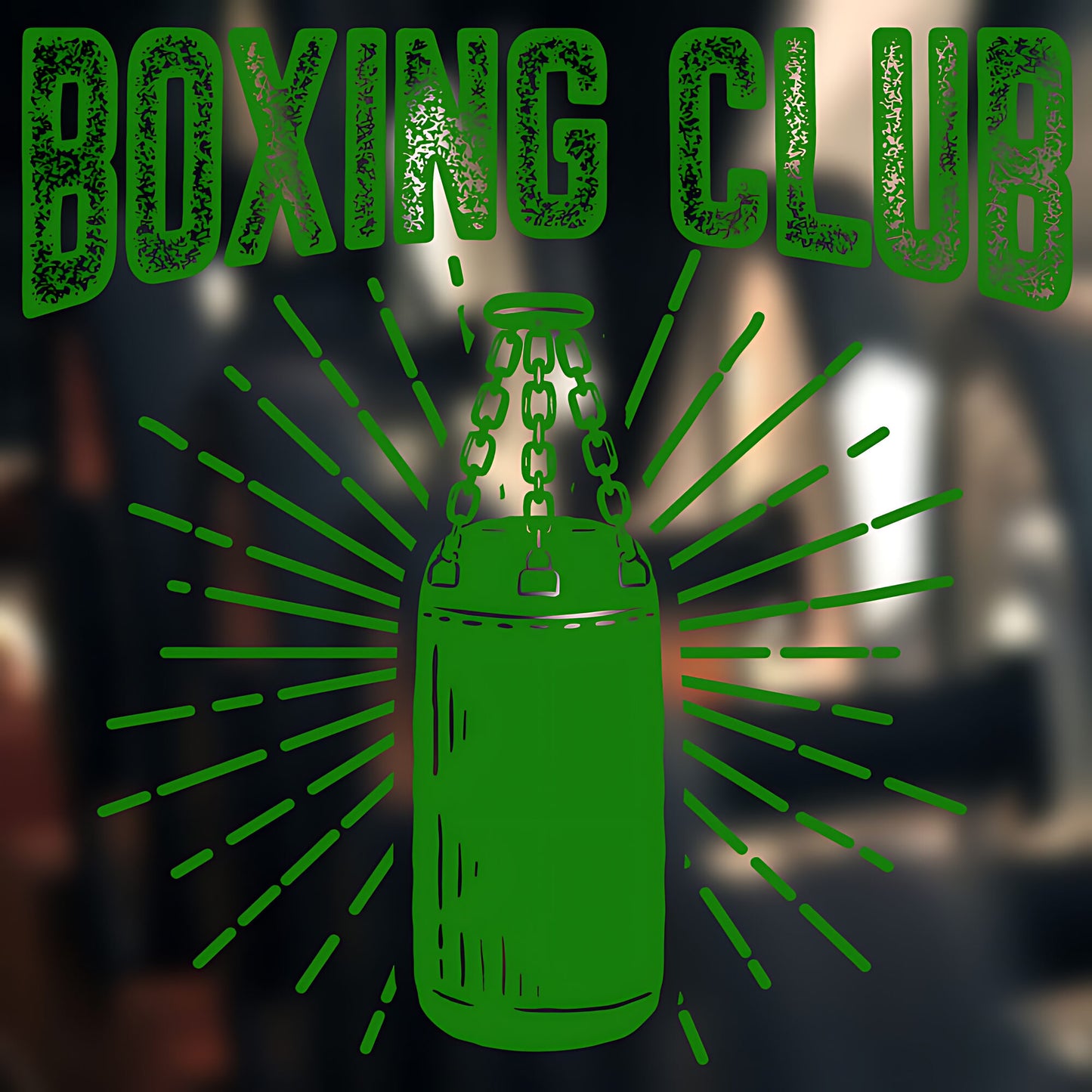 Boxing Gloves on Display Wall Sticker Gym Fitness Art Decal