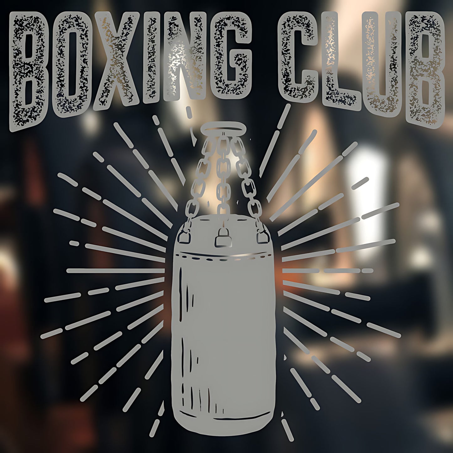 Boxing Gloves on Display Wall Sticker Gym Fitness Art Decal